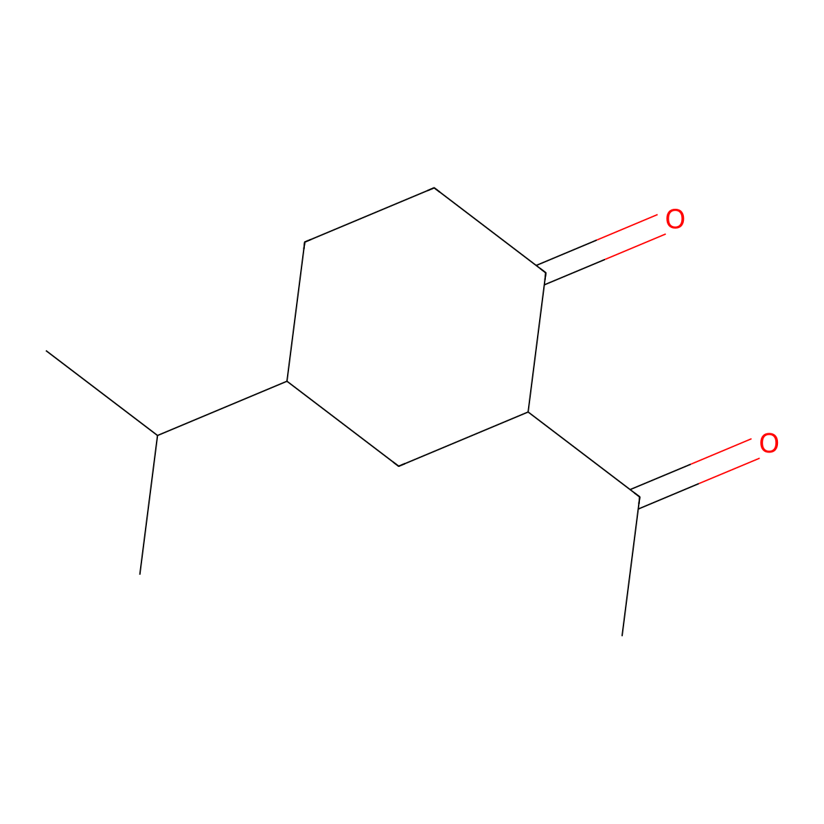 2-Acetyl-4-(propan-2-YL)cyclohexan-1-one molecular structure, CAS 1340117-14-7