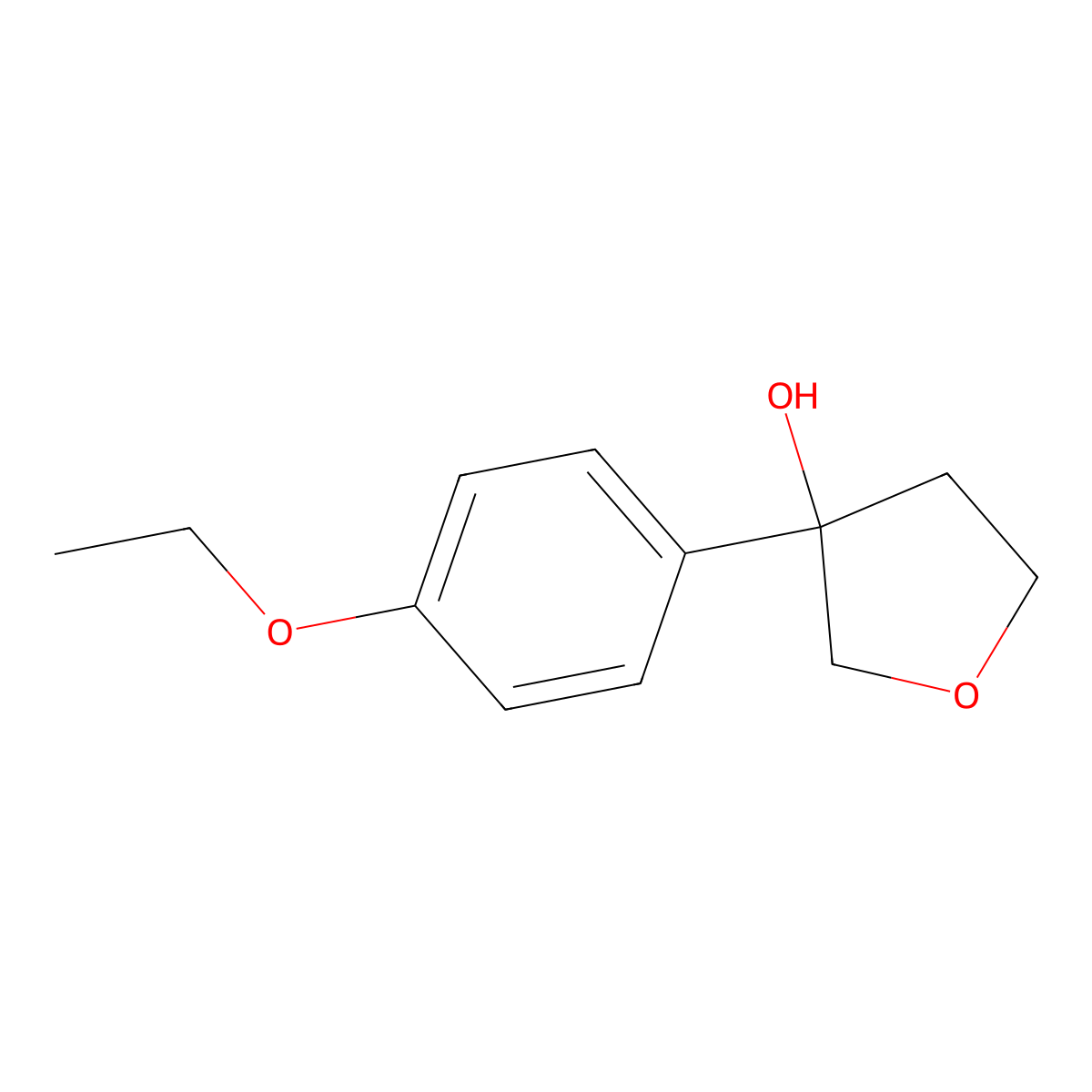 3-(4-Ethoxyphenyl)tetrahydro-3-furanol molecular structure, CAS 1340133-46-1
