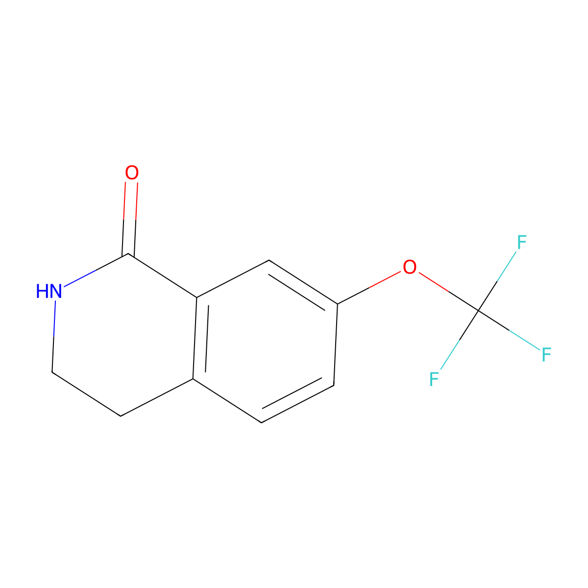 7-(Trifluoromethoxy)-1,2,3,4-tetrahydroisoquinolin-1-one molecular structure, CAS 1340134-64-6