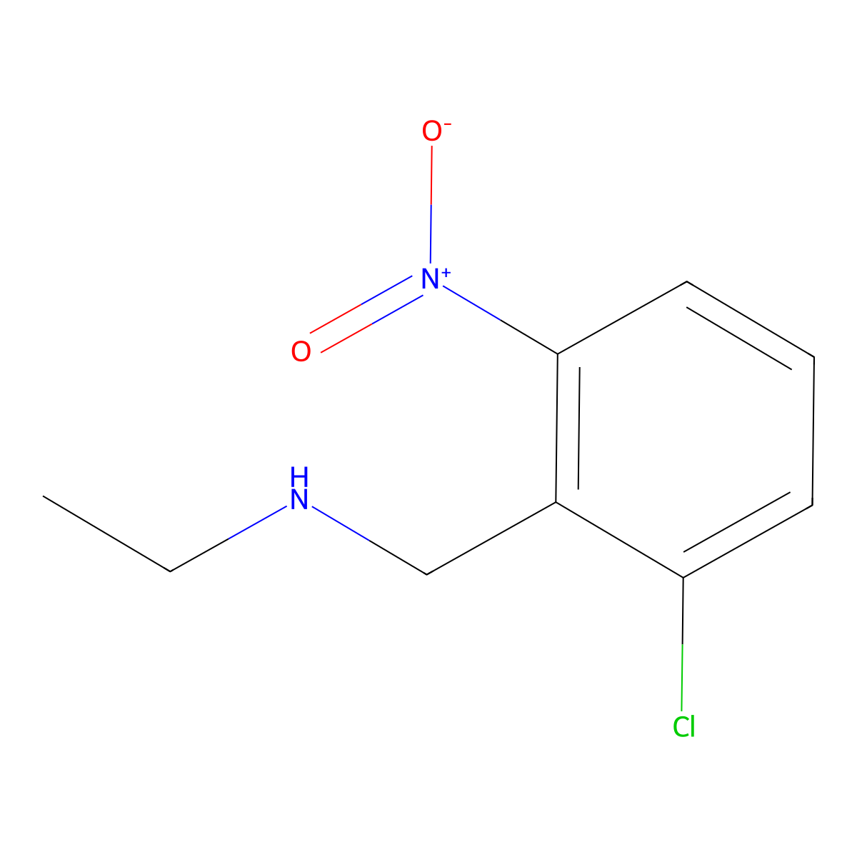 [(2-Chloro-6-nitrophenyl)methyl](ethyl)amine molecular structure, CAS 1340135-25-2
