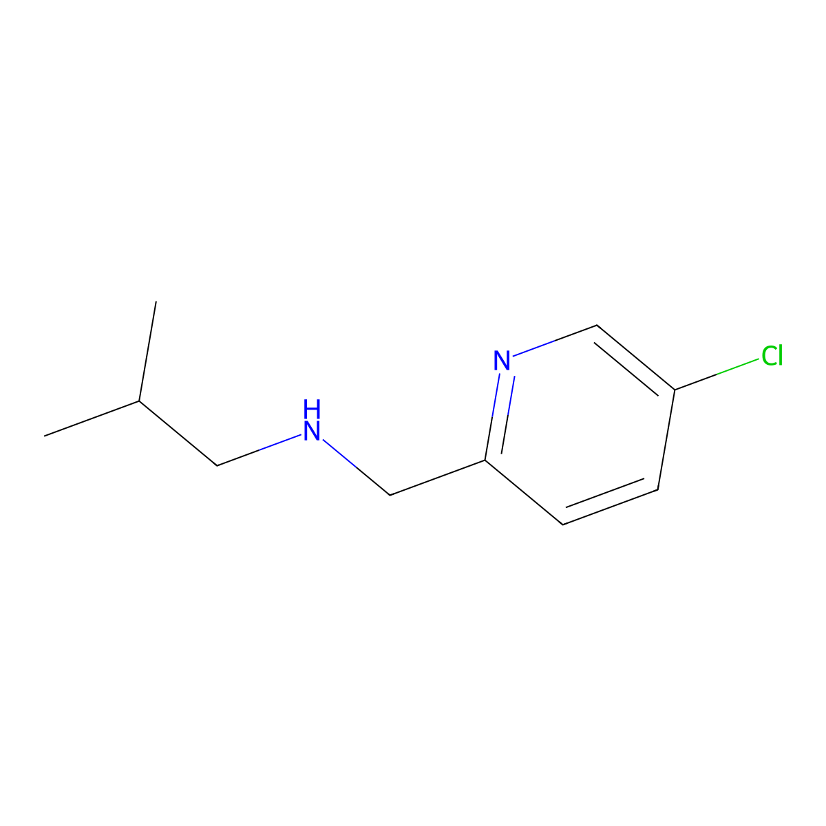[(5-Chloropyridin-2-yl)methyl](2-methylpropyl)amine molecular structure, CAS 1340142-13-3