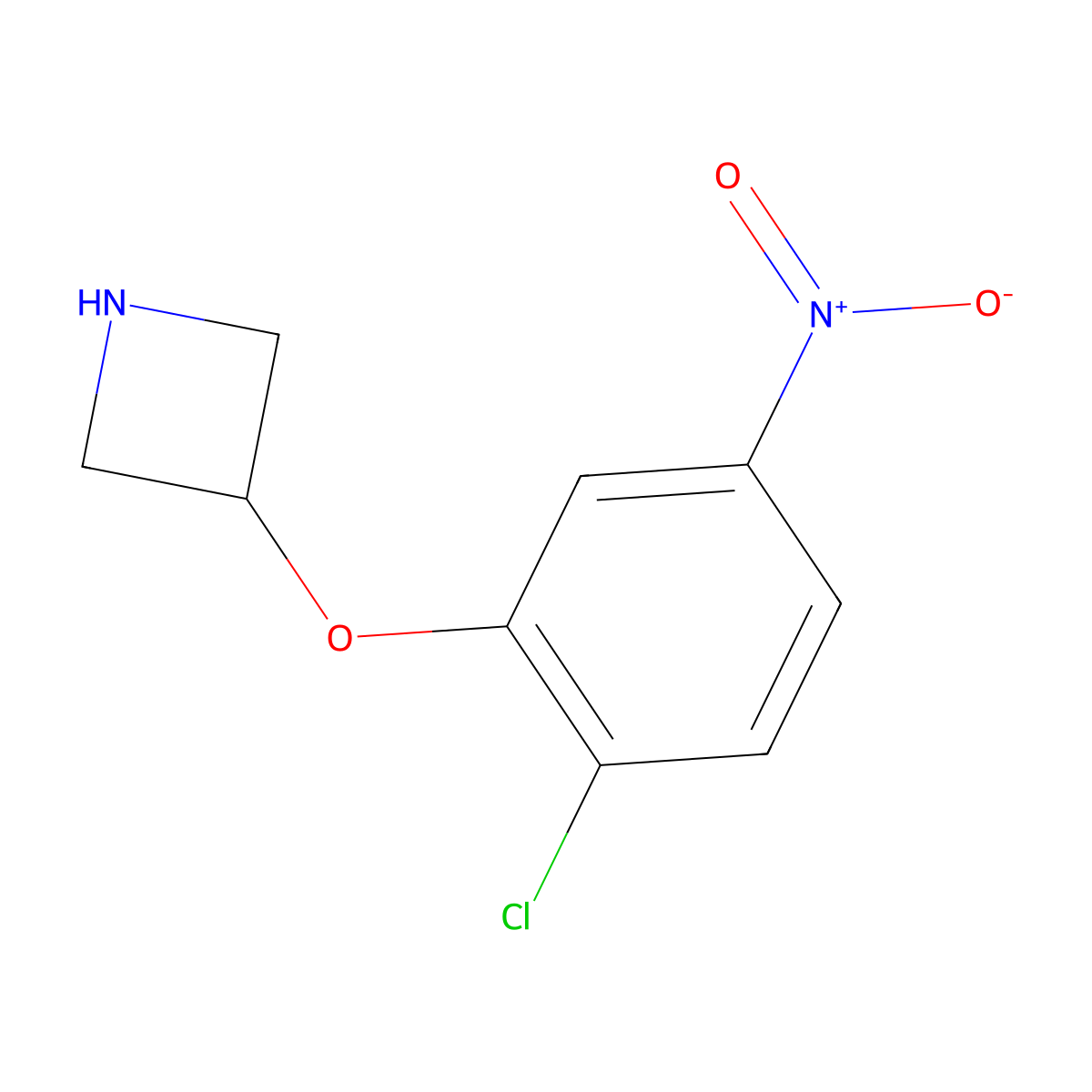 3-(2-Chloro-5-nitrophenoxy)azetidine molecular structure, CAS 1340148-59-5