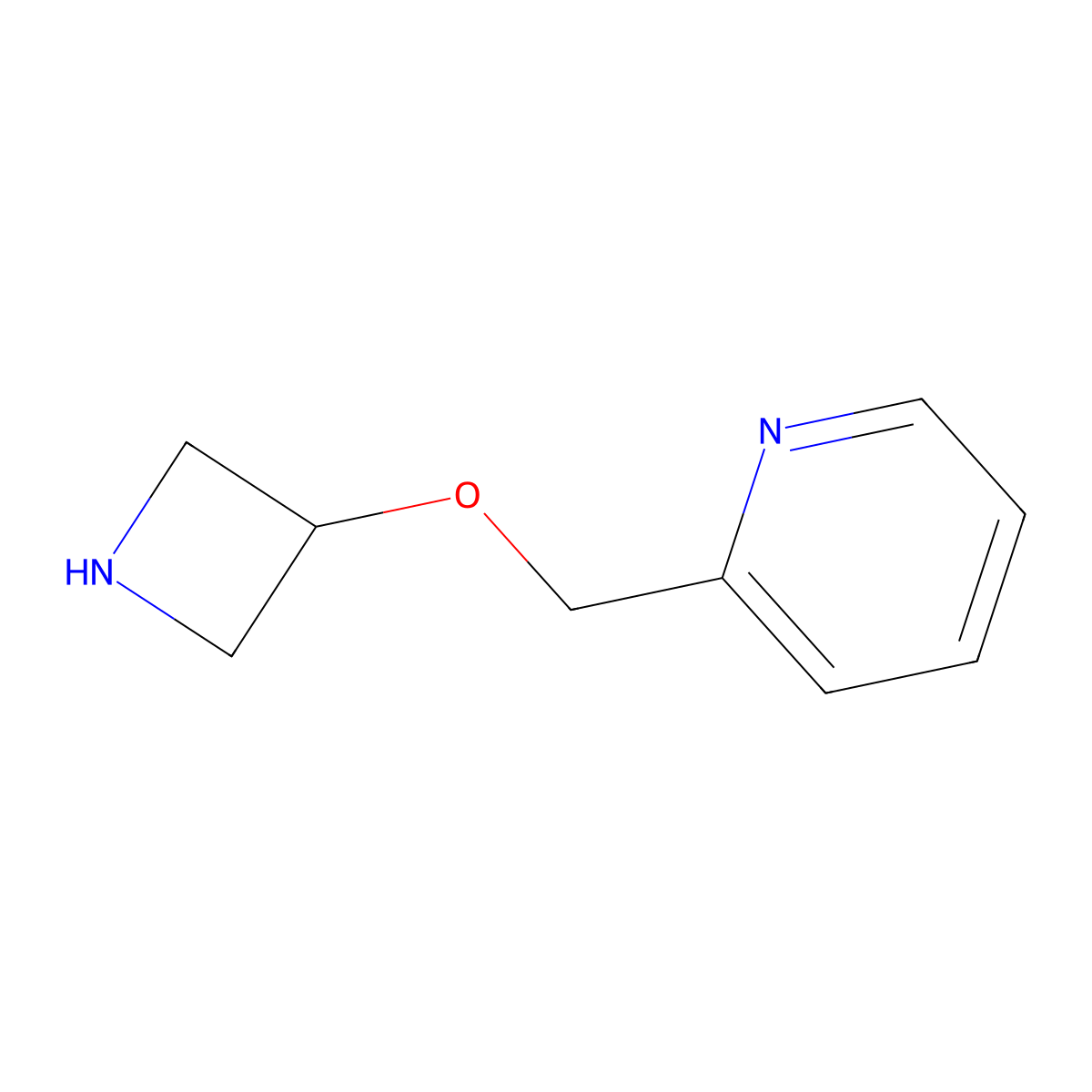 2-[(Azetidin-3-yloxy)methyl]pyridine molecular structure, CAS 1340149-75-8