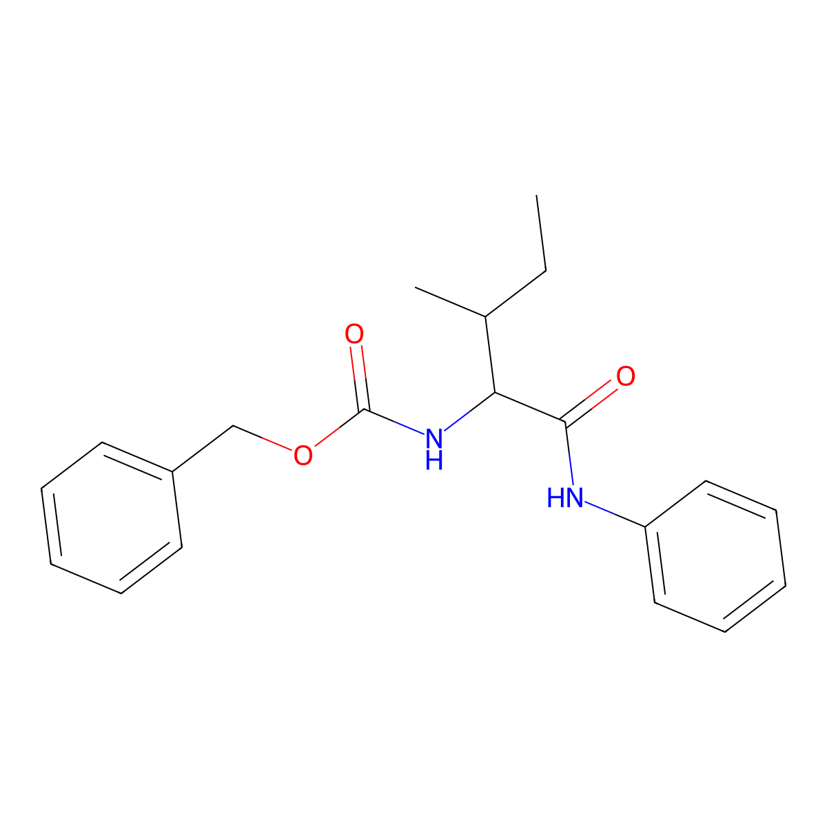 Phenyl L-Z-Isoleucinamide molecular structure, CAS 134015-93-3