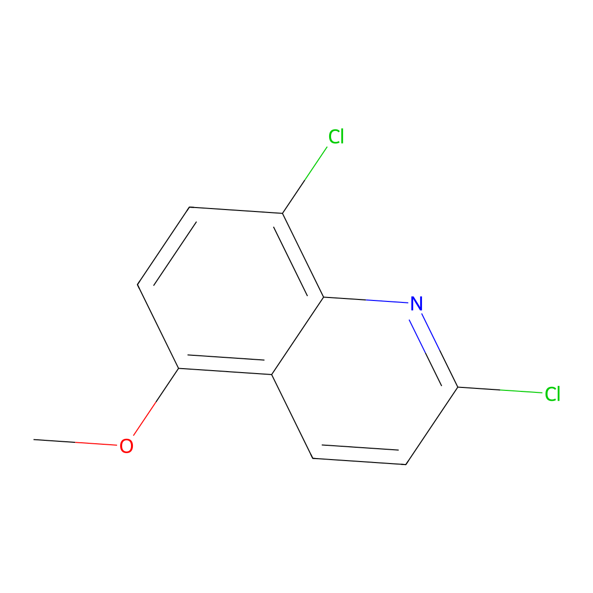 2,8-Dichloro-5-methoxyquinoline molecular structure, CAS 1340150-35-7