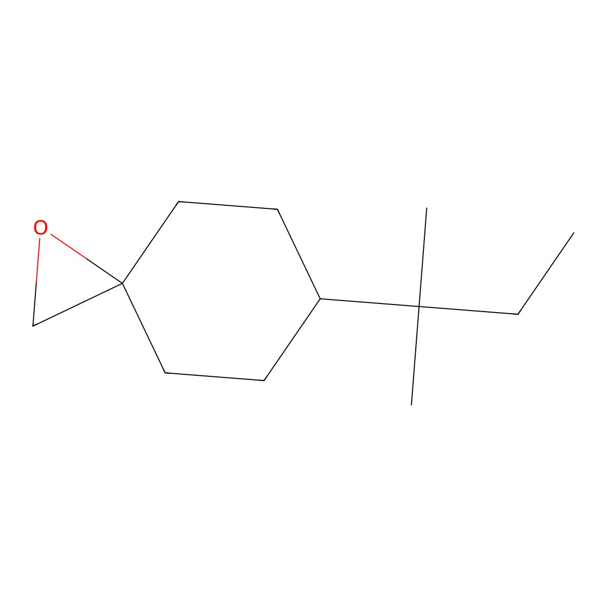 6-(2-Methylbutan-2-yl)-1-oxaspiro[2.5]octane molecular structure, CAS 1340155-13-6