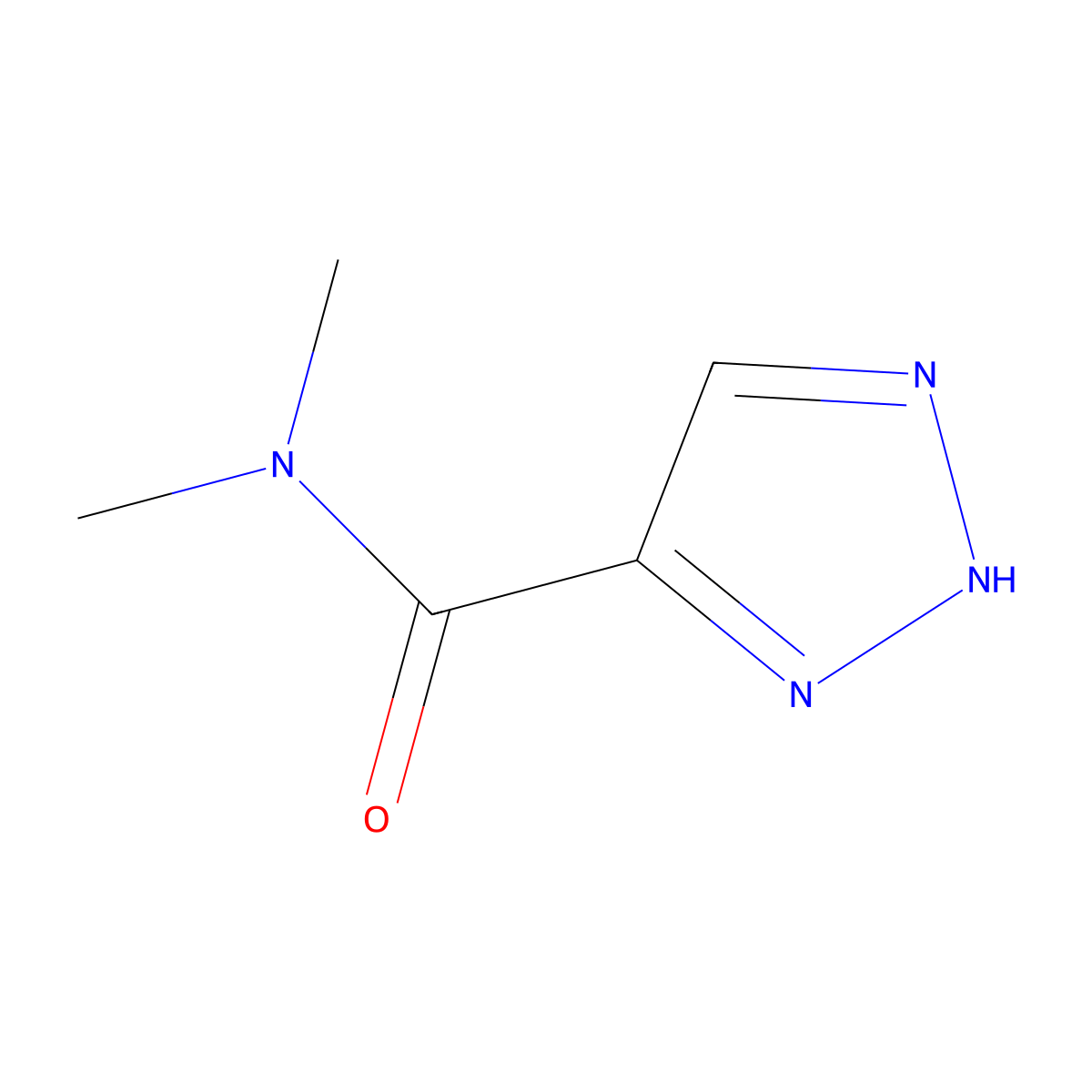 N,N-Dimethyl-1H-1,2,3-triazole-5-carboxamide molecular structure, CAS 1340167-36-3
