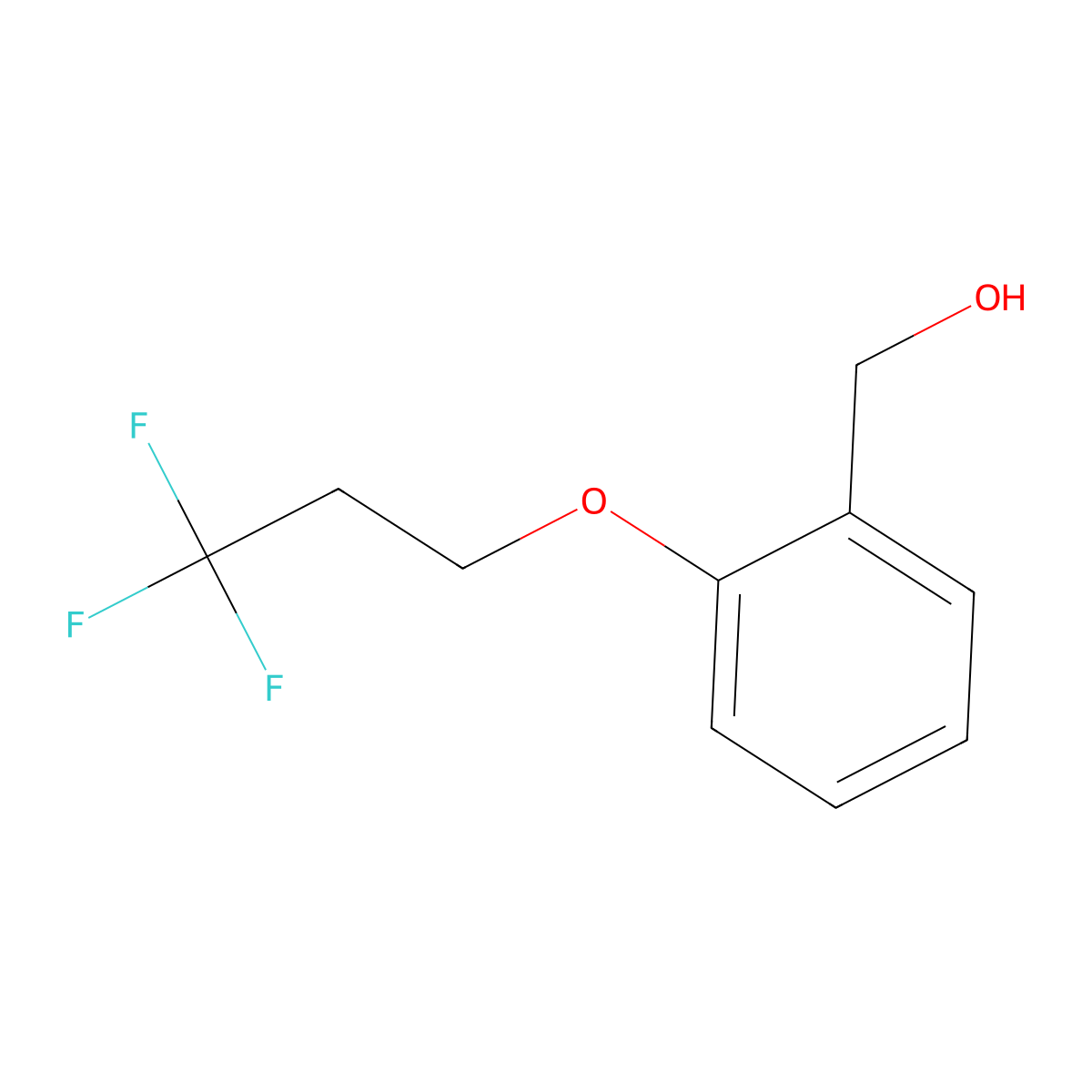 [2-(3,3,3-Trifluoropropoxy)phenyl]methanol molecular structure, CAS 1340168-50-4
