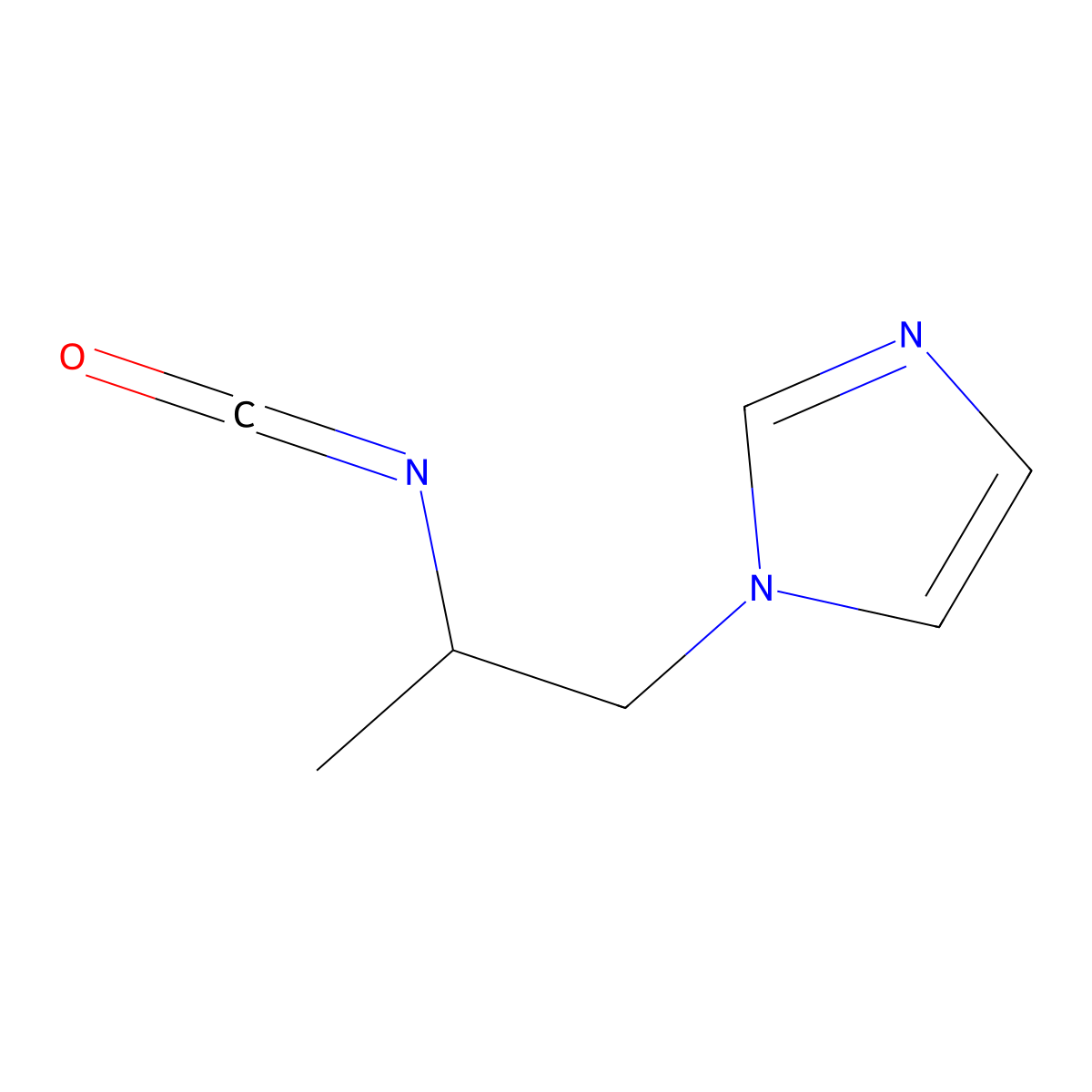 1-(2-isocyanatopropyl)-1H-imidazole molecular structure, CAS 1340171-14-3