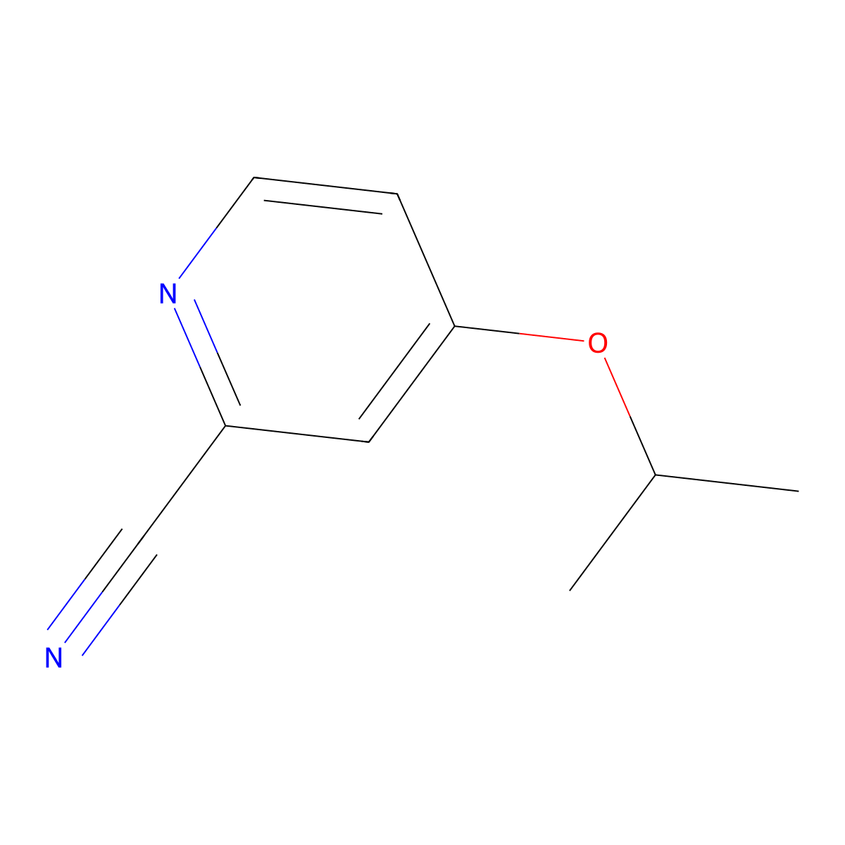 4-(Propan-2-yloxy)pyridine-2-carbonitrile molecular structure, CAS 1340172-35-1