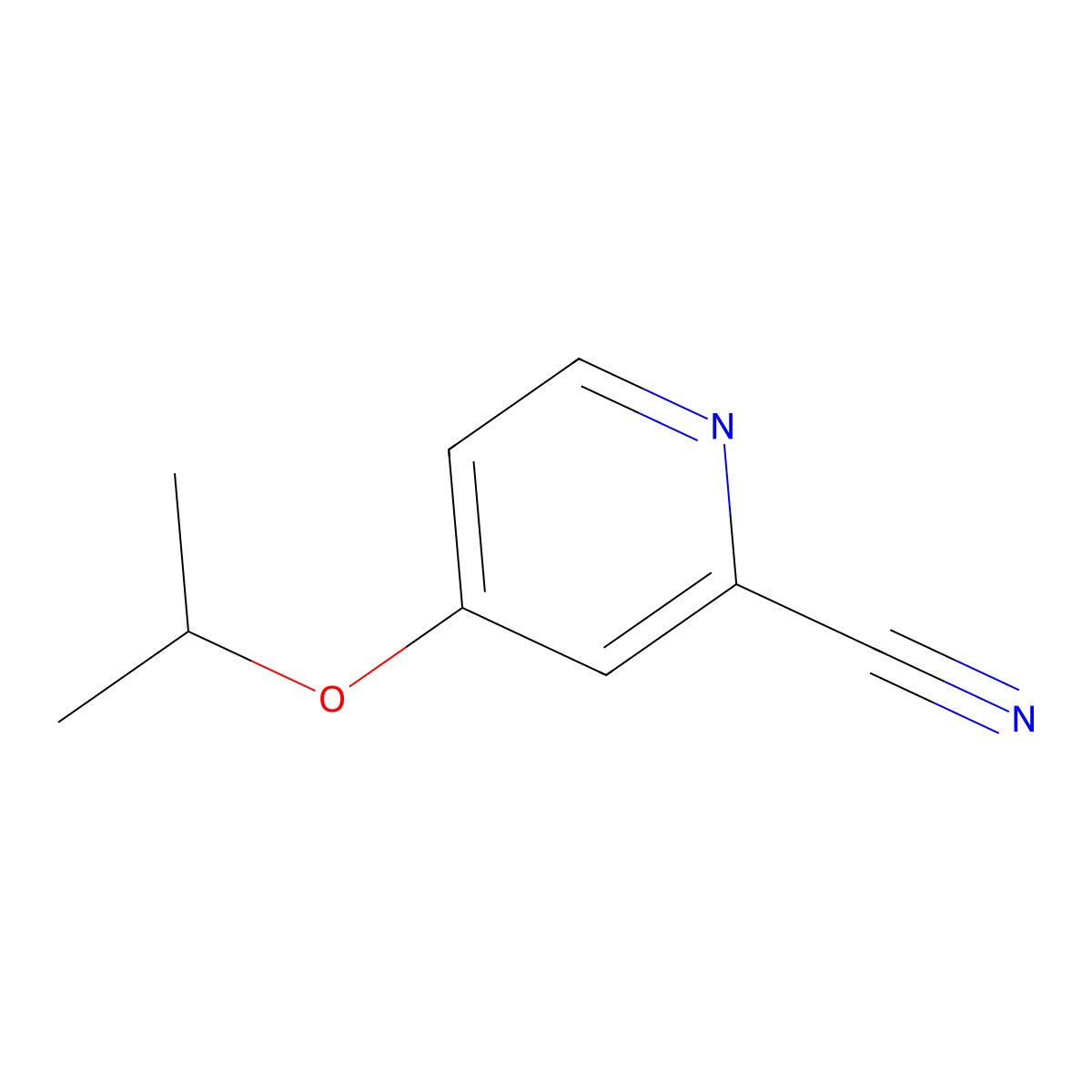 4-(Propan-2-yloxy)pyridine-2-carbonitrile molecular structure, CAS 1340172-35-1