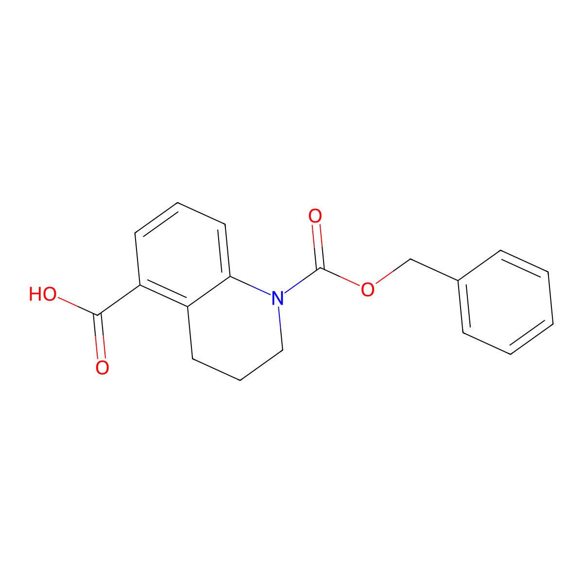 1-[(Benzyloxy)carbonyl]-1,2,3,4-tetrahydroquinoline-5-carboxylic acid molecular structure, CAS 1340172-54-4