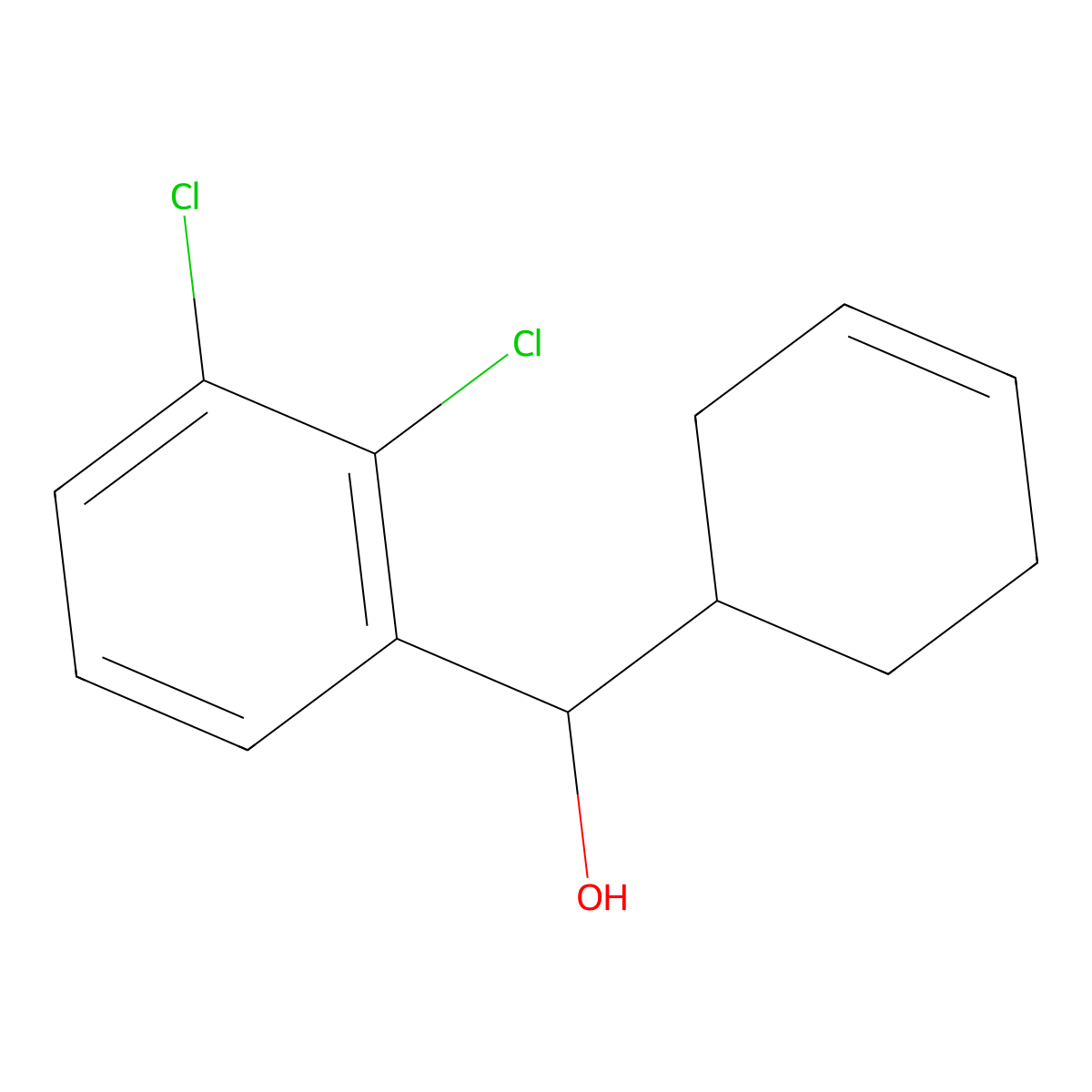 2,3-Dichloro-alpha-3-cyclohexen-1-ylbenZenemethanol molecular structure, CAS 1340180-54-2