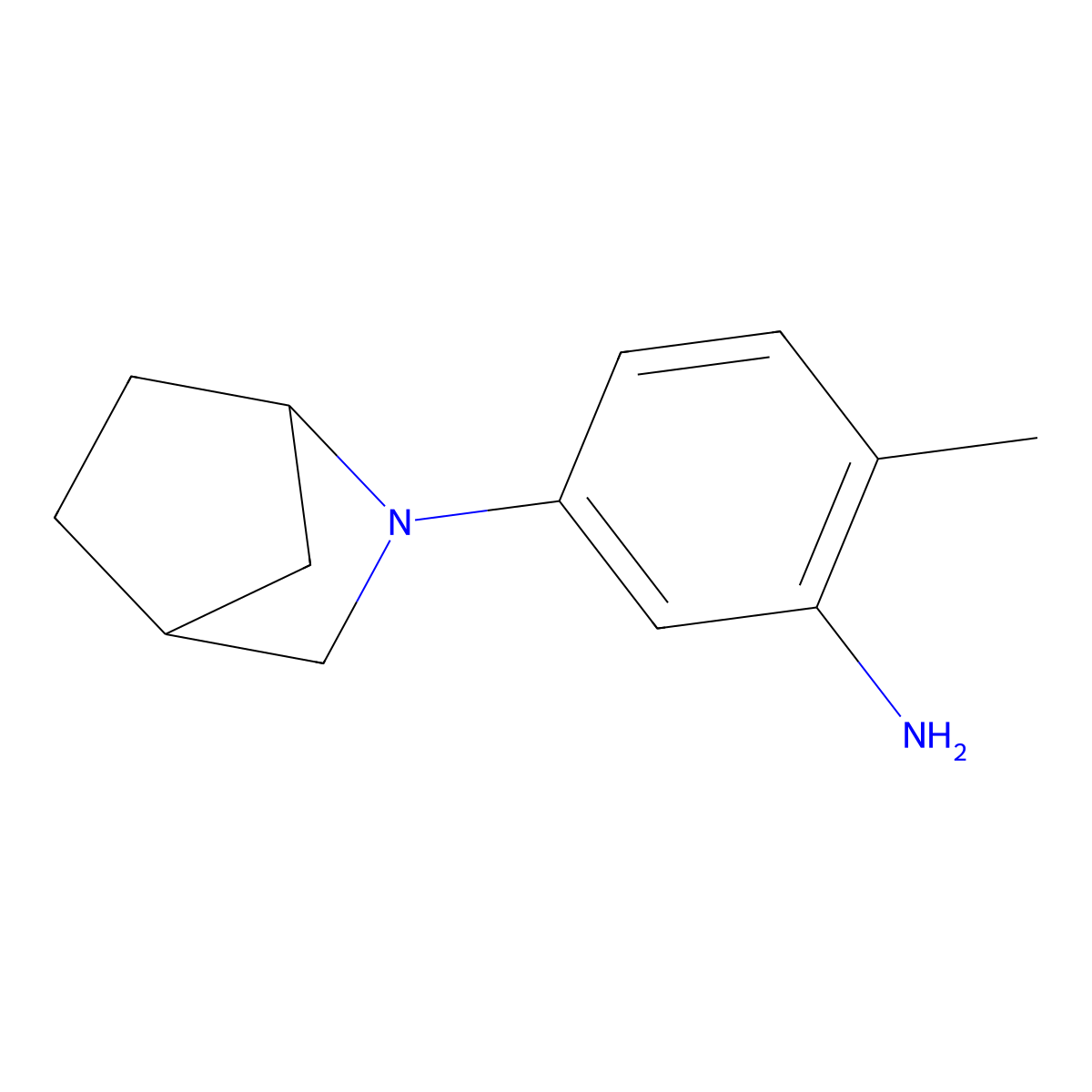5-{2-Azabicyclo[2.2.1]heptan-2-yl}-2-methylaniline molecular structure, CAS 1340189-20-9