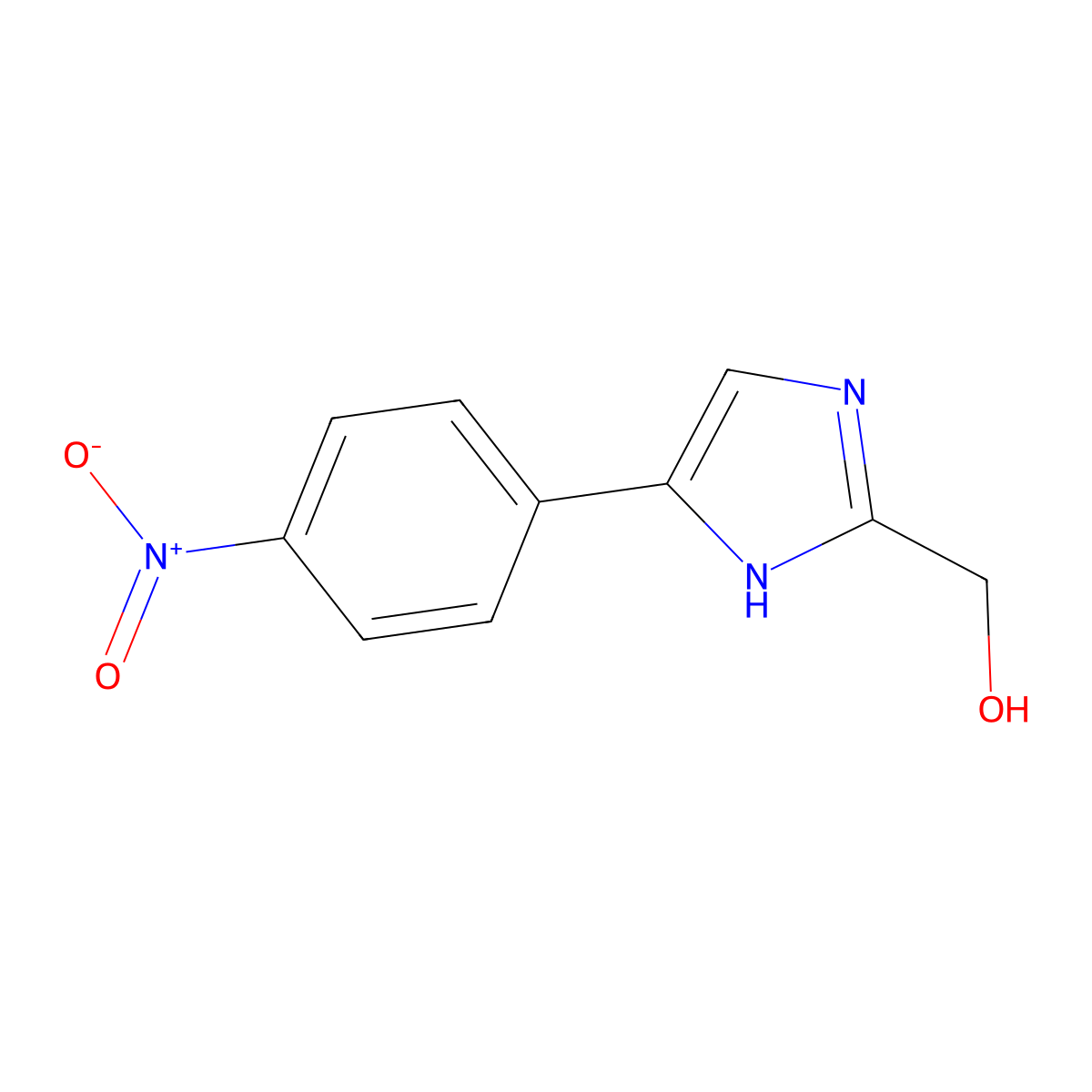 (4-(4-Nitrophenyl)-1H-imidazol-2-yl)methanol molecular structure, CAS 1340189-83-4