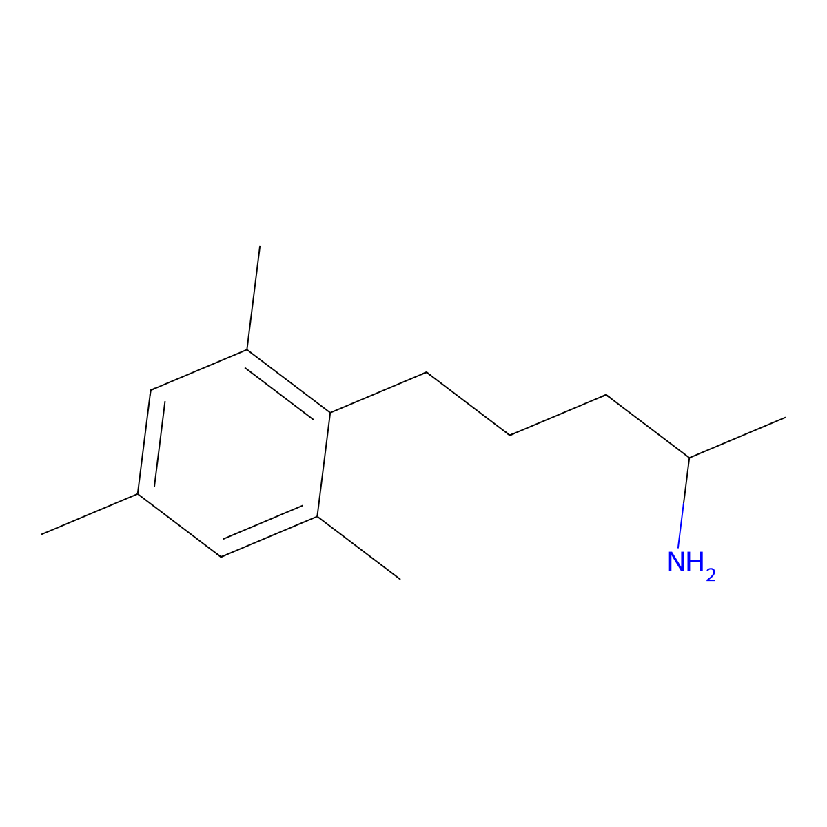 5-Mesitylpentan-2-amine molecular structure, CAS 1340191-22-1
