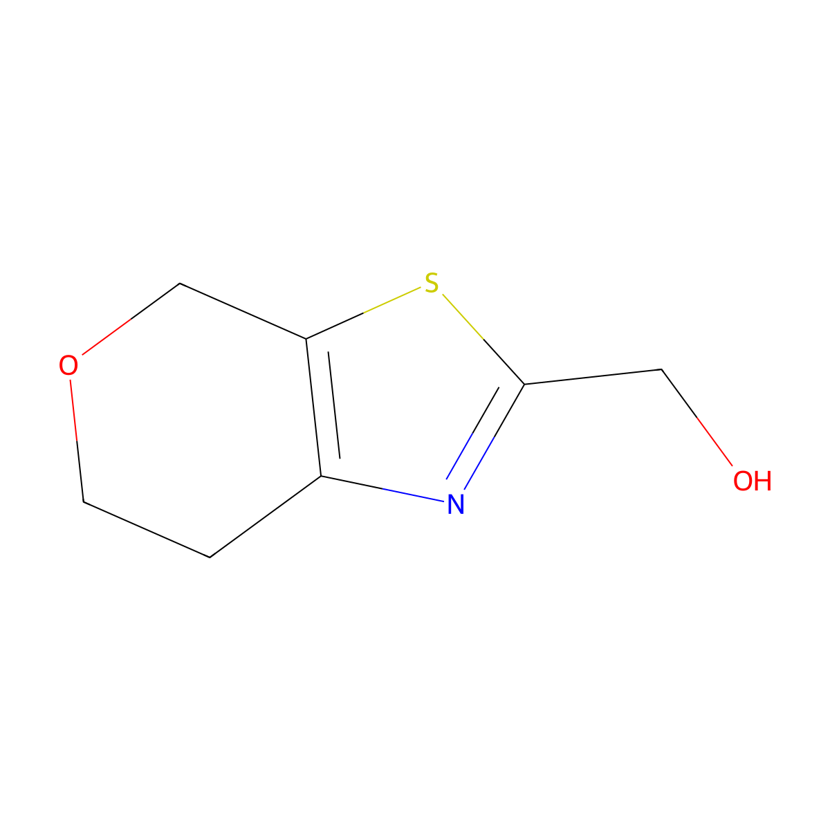 {4H,6H,7H-pyrano[4,3-d][1,3]thiazol-2-yl}methanol molecular structure, CAS 1340191-31-2