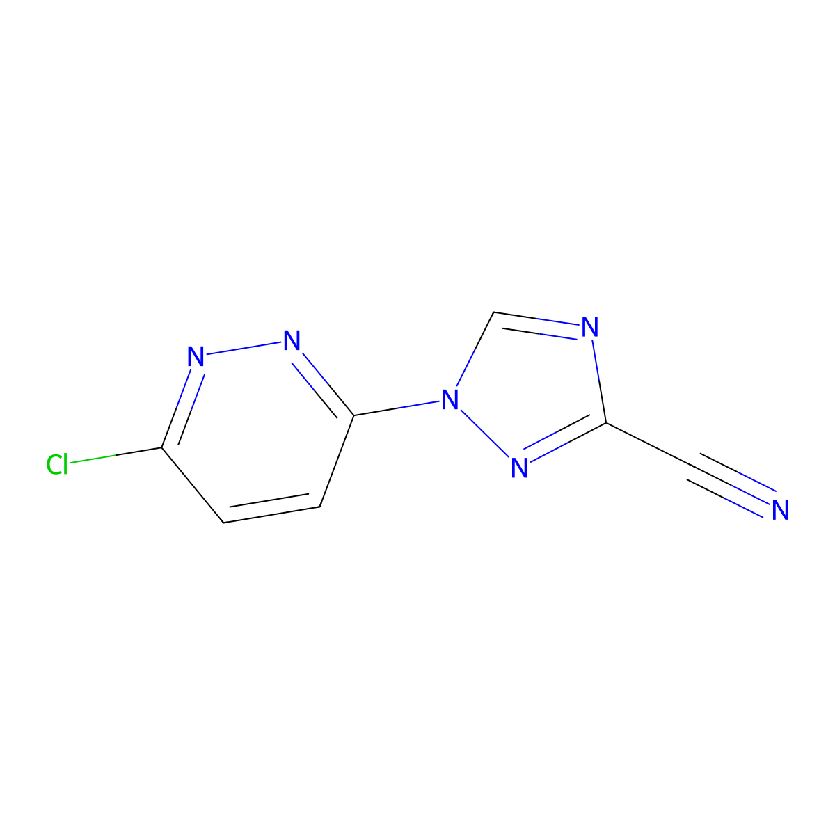 1-(6-Chloropyridazin-3-yl)-1h-1,2,4-triazole-3-carbonitrile molecular structure, CAS 1340193-06-7
