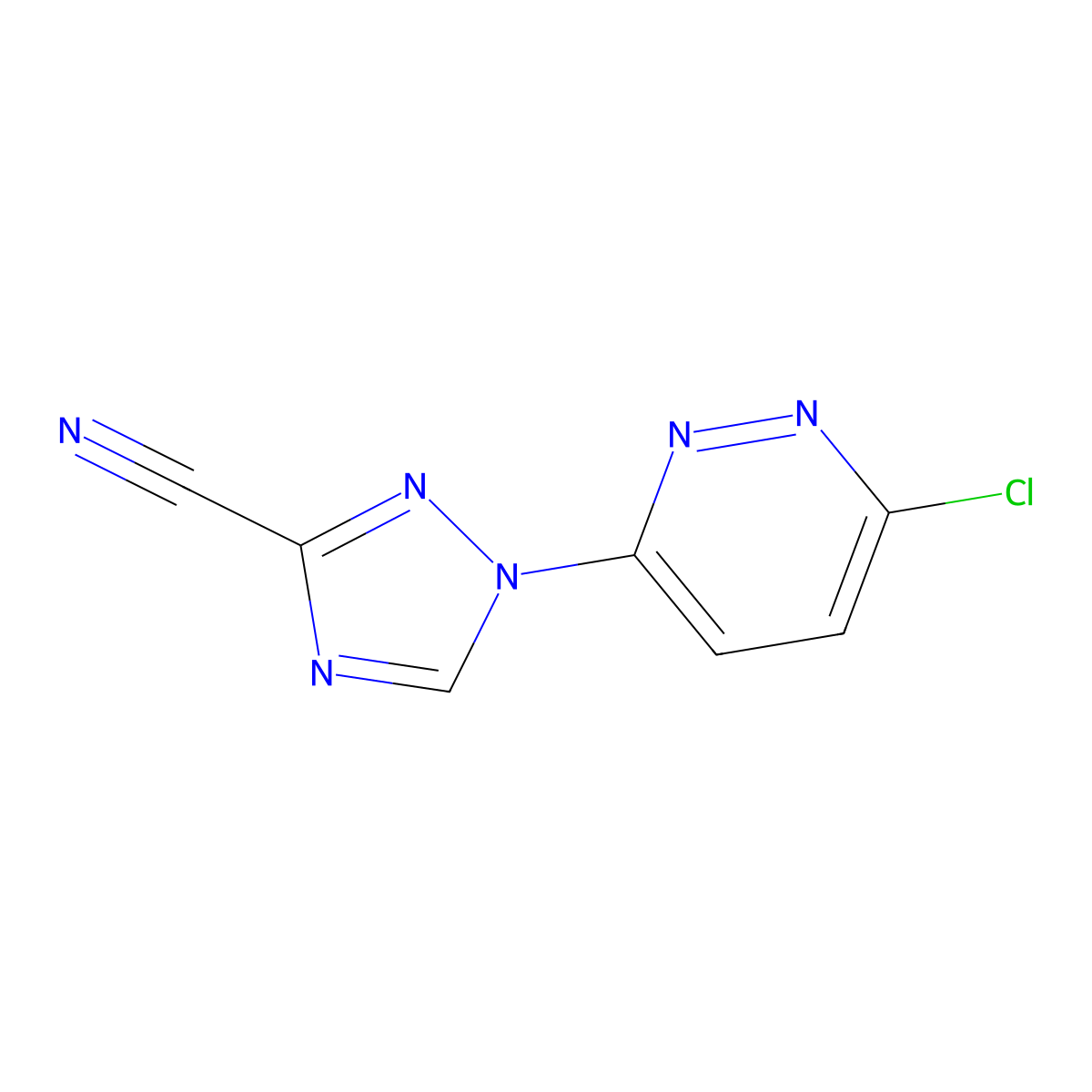 1-(6-Chloropyridazin-3-yl)-1h-1,2,4-triazole-3-carbonitrile molecular structure, CAS 1340193-06-7