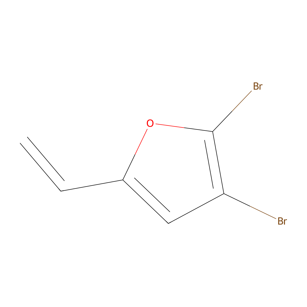 2,3-Dibromo-5-ethenylfuran molecular structure, CAS 1340198-30-2