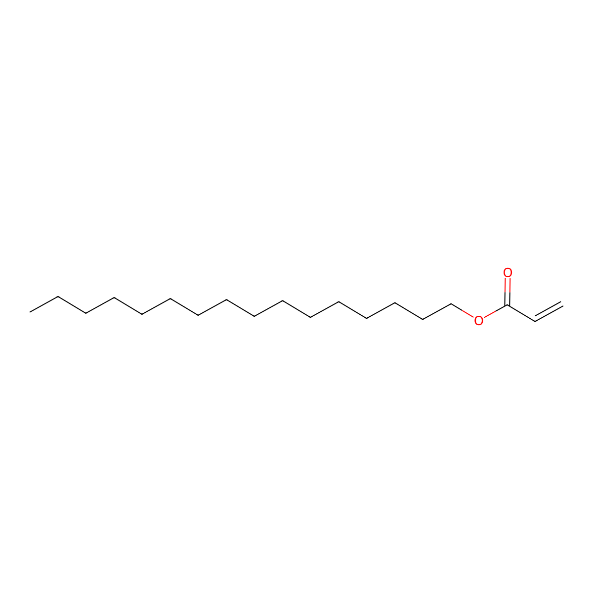 2-Propenoic acid, hexadecyl ester molecular structure, CAS 13402-02-3