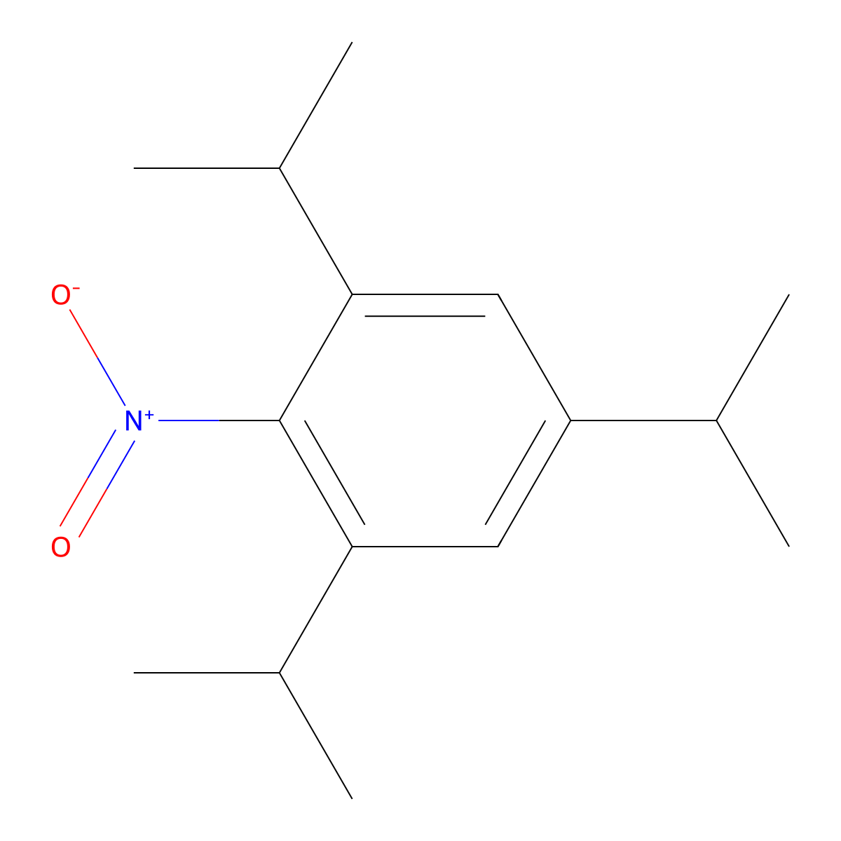 1-Nitro-2,4,6-triisopropylbenzene molecular structure, CAS 13402-31-8