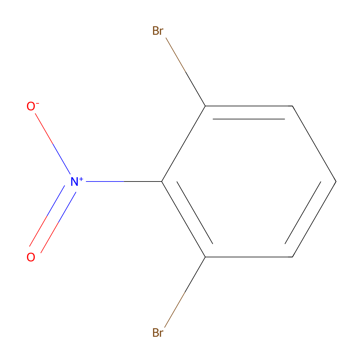 2,6-Dibromonitrobenzene molecular structure, CAS 13402-32-9