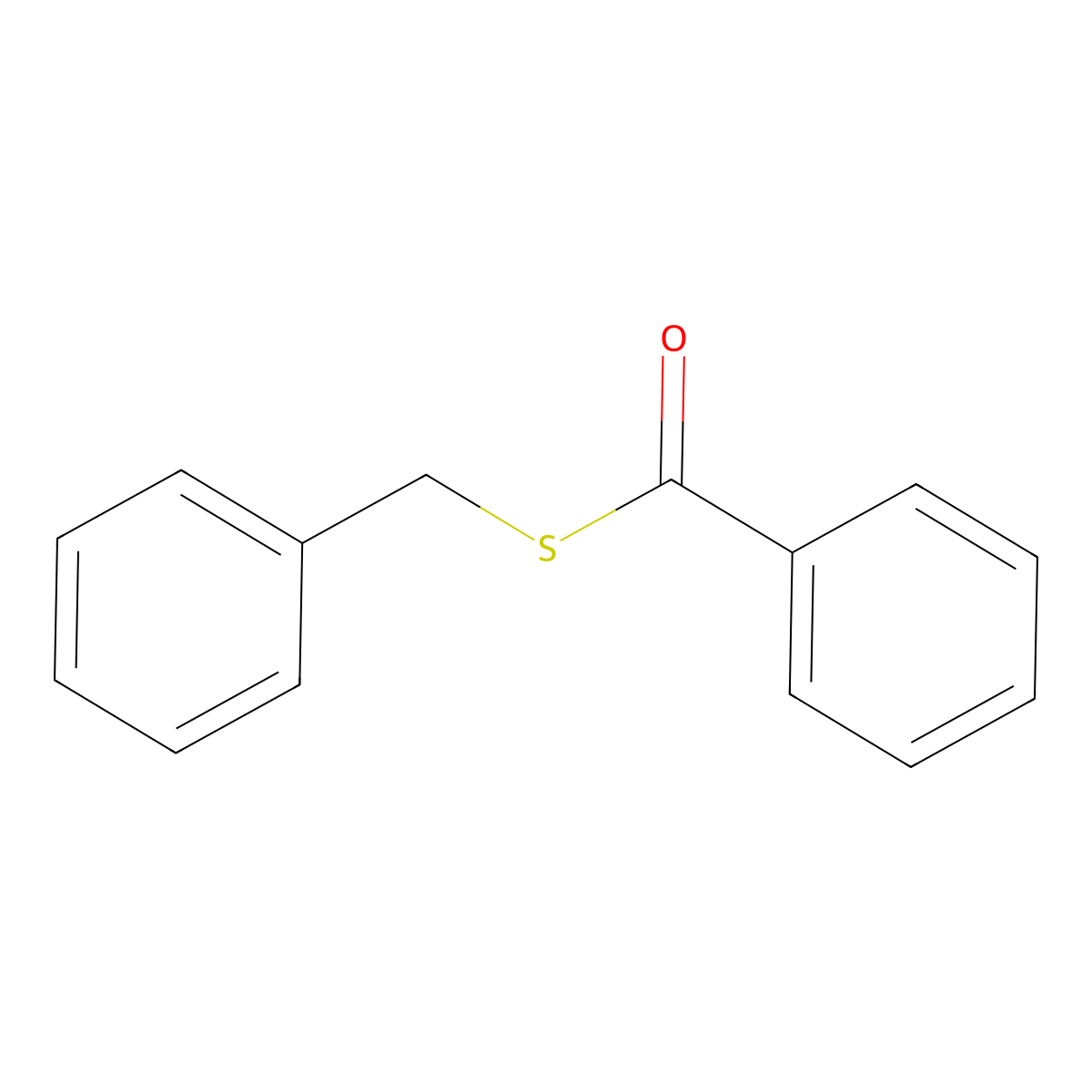 S-(Phenylmethyl) benzenecarbothioate molecular structure, CAS 13402-51-2