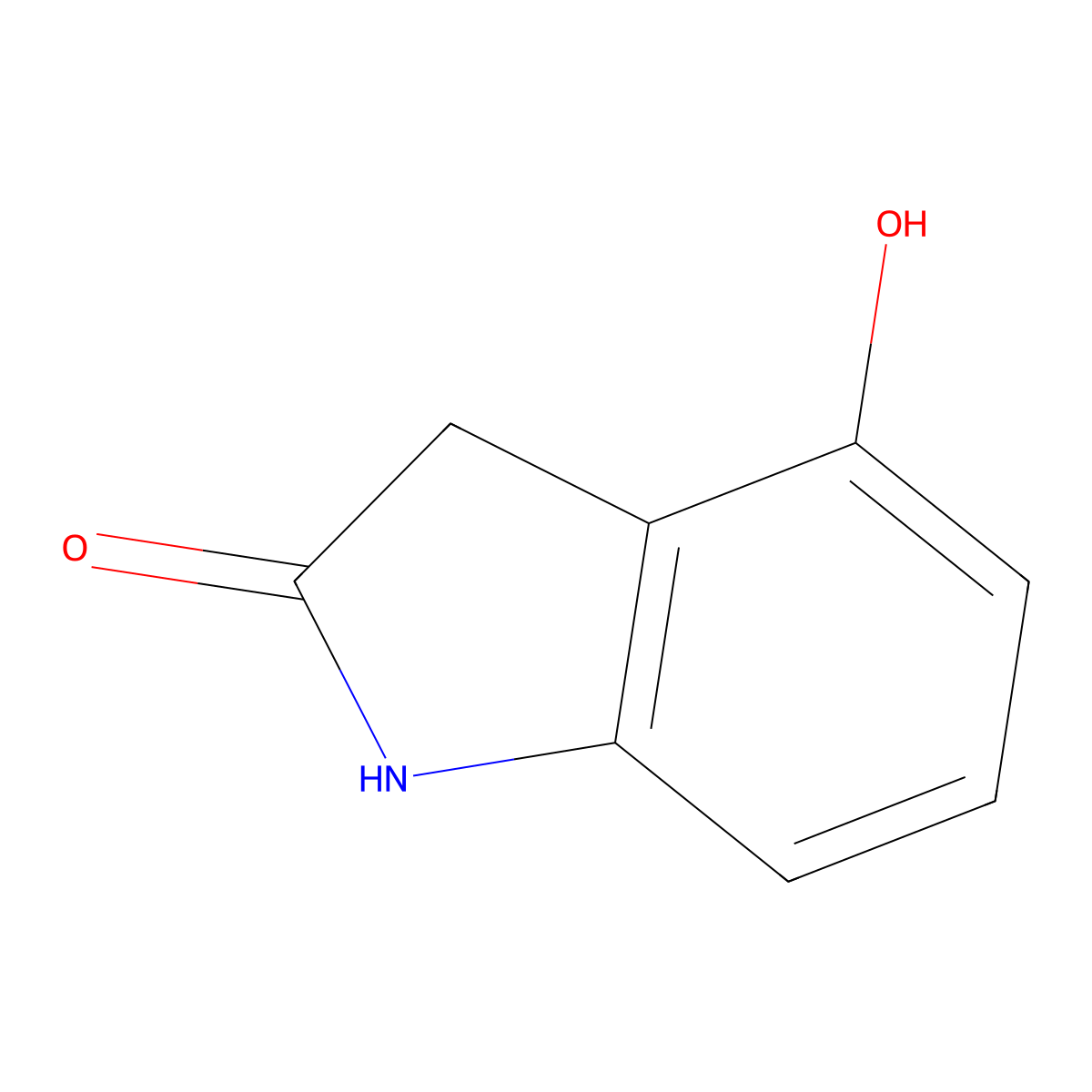 4-Hydroxyindolin-2-one molecular structure, CAS 13402-55-6