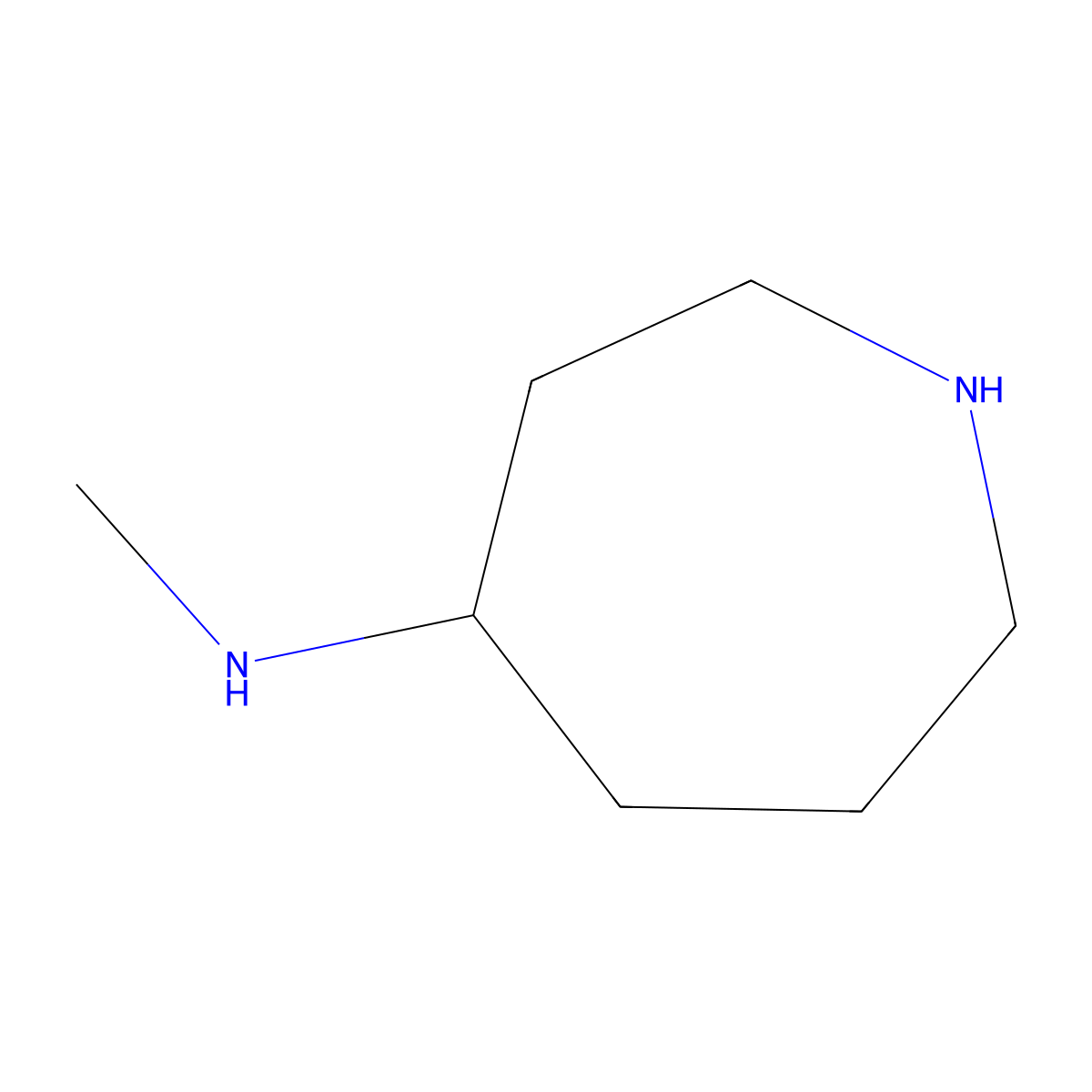 N-methylazepan-4-amine molecular structure, CAS 1340207-11-5