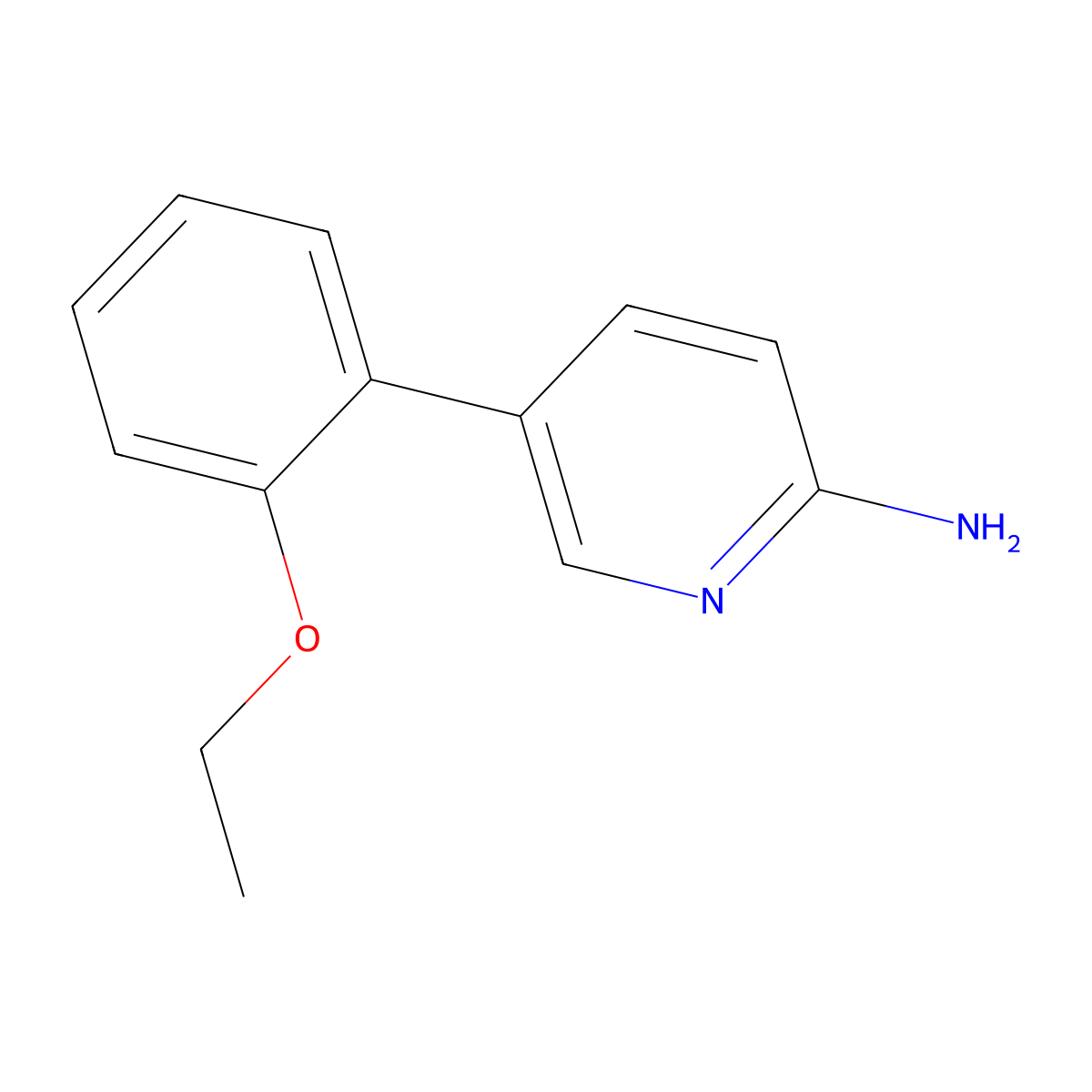 5-(2-Ethoxyphenyl)pyridin-2-amine molecular structure, CAS 1340208-00-5