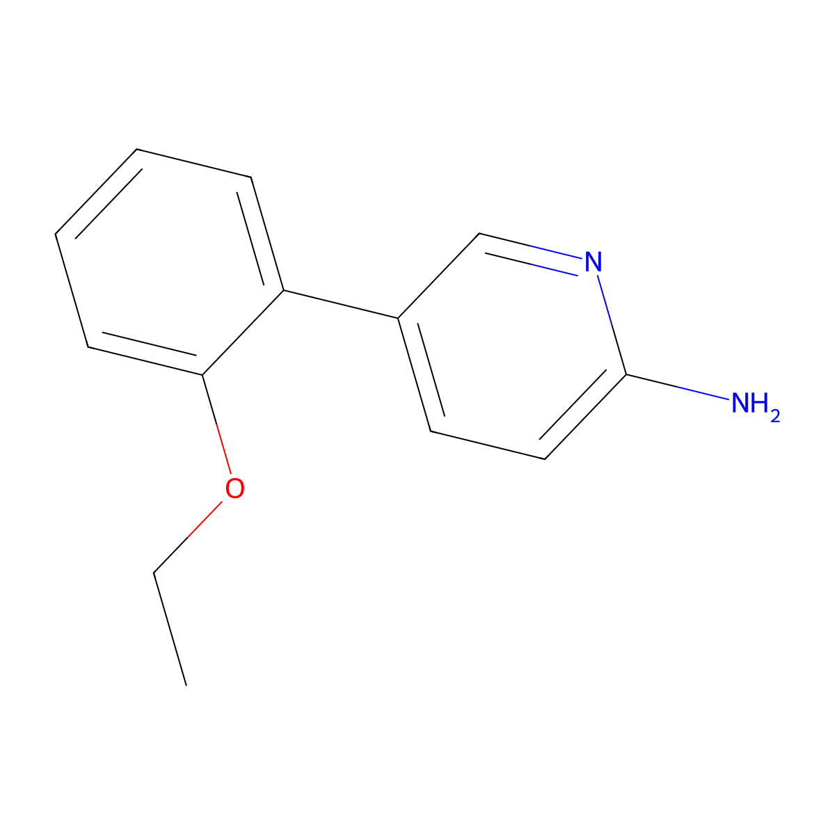 5-(2-Ethoxyphenyl)pyridin-2-amine molecular structure, CAS 1340208-00-5