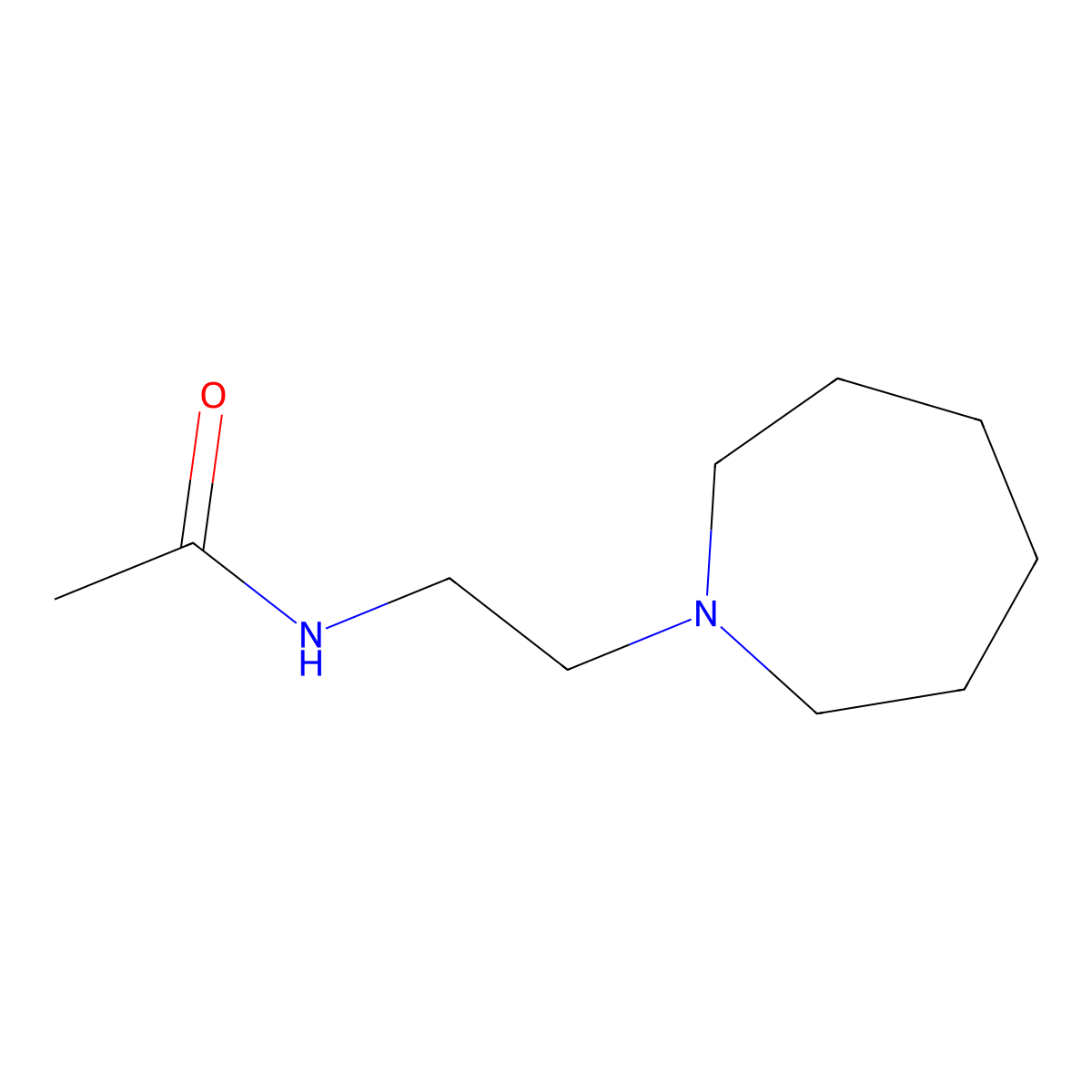 N-[2-(azepan-1-yl)ethyl]acetamide molecular structure, CAS 1340208-96-9