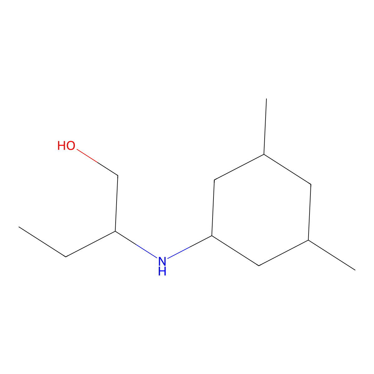2-[(3,5-Dimethylcyclohexyl)amino]butan-1-ol molecular structure, CAS 1340213-04-8