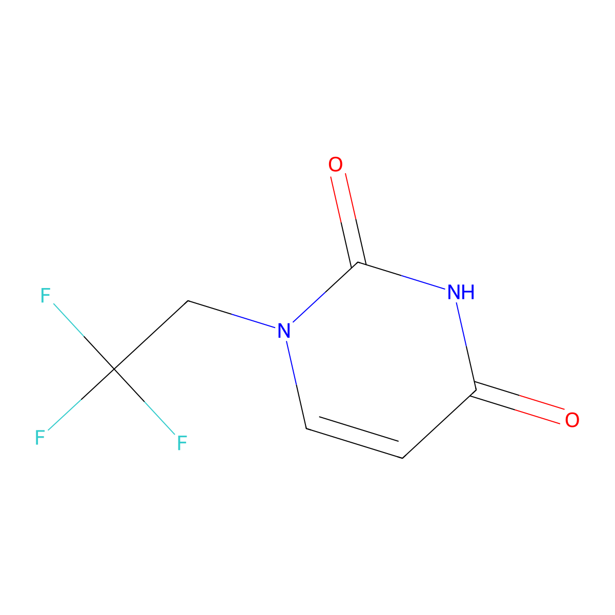 1-(2,2,2-trifluoroethyl)pyrimidine-2,4(1H,3H)-dione molecular structure, CAS 1340213-90-2