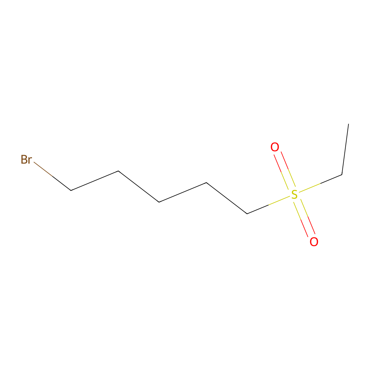 1-Bromo-5-(ethanesulfonyl)pentane molecular structure, CAS 1340221-41-1