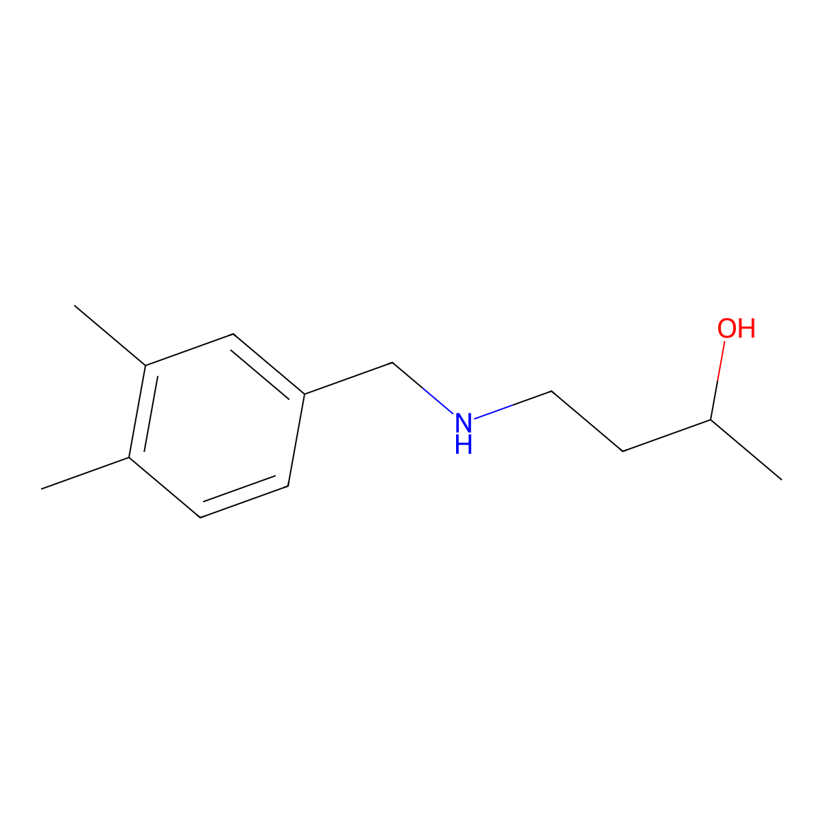 4-{[(3,4-Dimethylphenyl)methyl]amino}butan-2-ol molecular structure, CAS 1340221-43-3