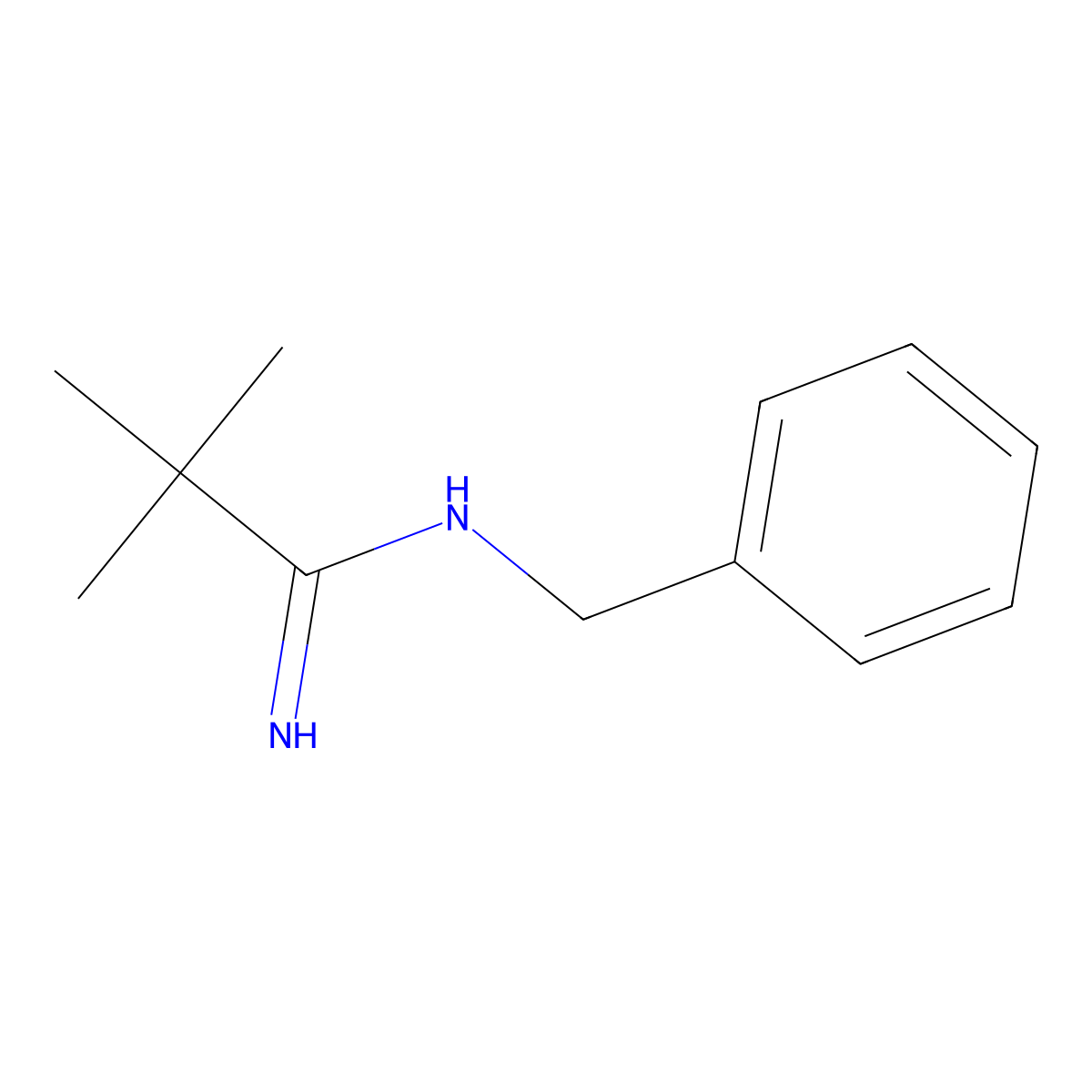 N-Benzyl-2,2-dimethylpropanimidamide molecular structure, CAS 1340225-80-0