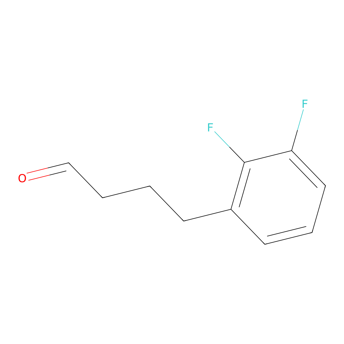 4-(2,3-Difluorophenyl)butanal molecular structure, CAS 1340228-67-2