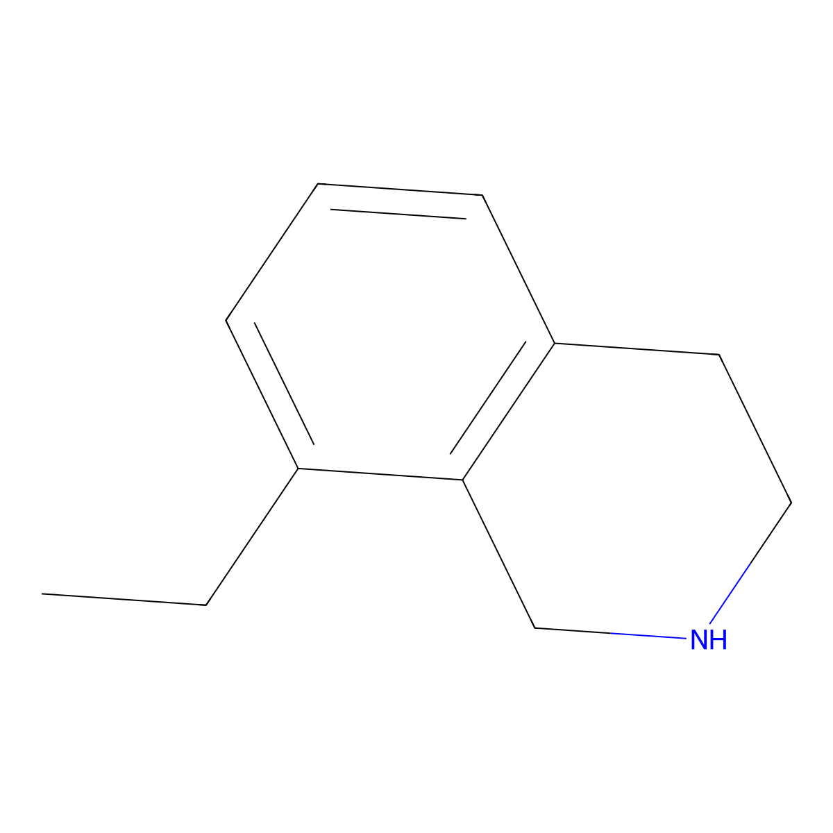 8-Ethyl-1,2,3,4-tetrahydroisoquinoline molecular structure, CAS 1340232-58-7