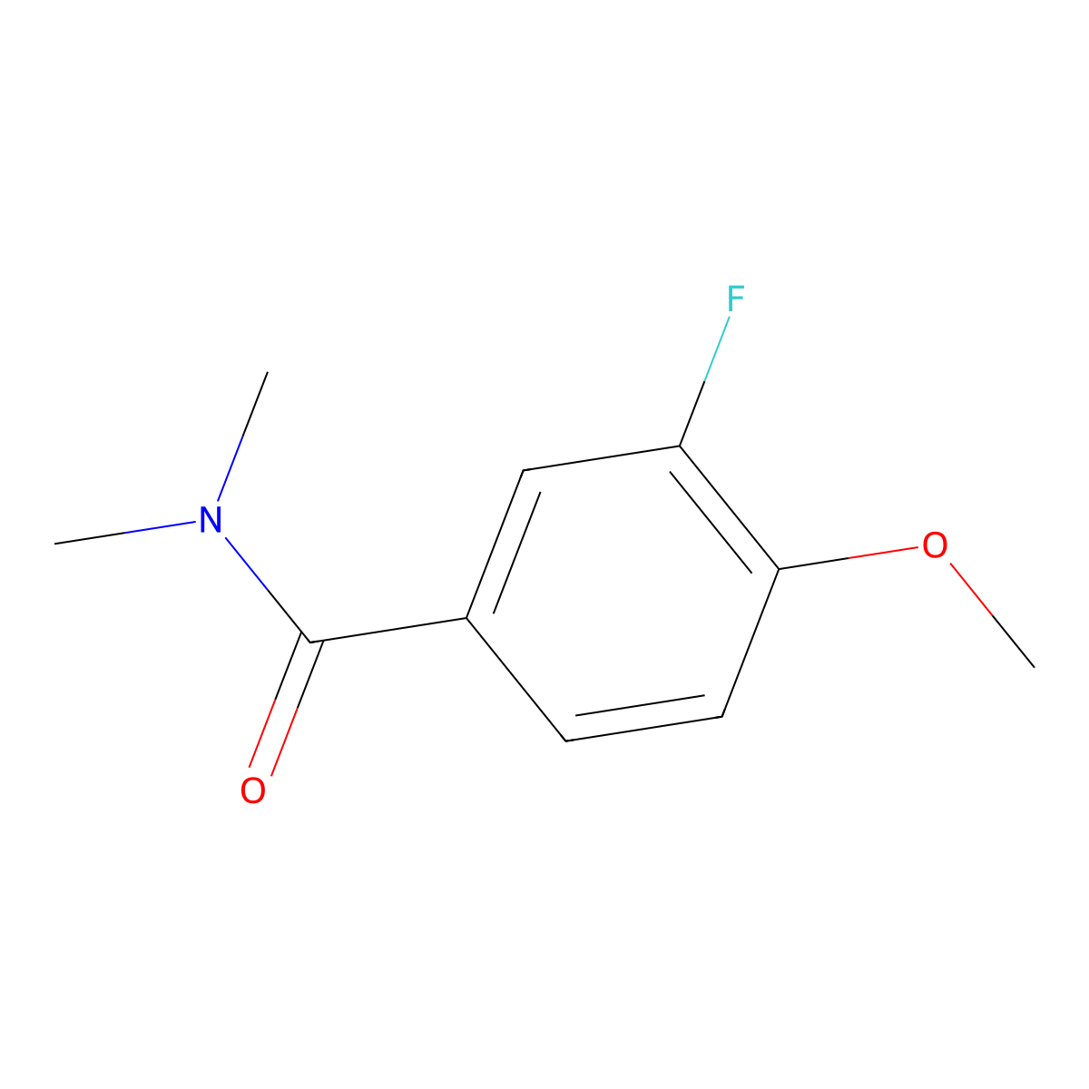 3-fluoro-4-methoxy-N,N-dimethylbenzamide molecular structure, CAS 1340238-99-4