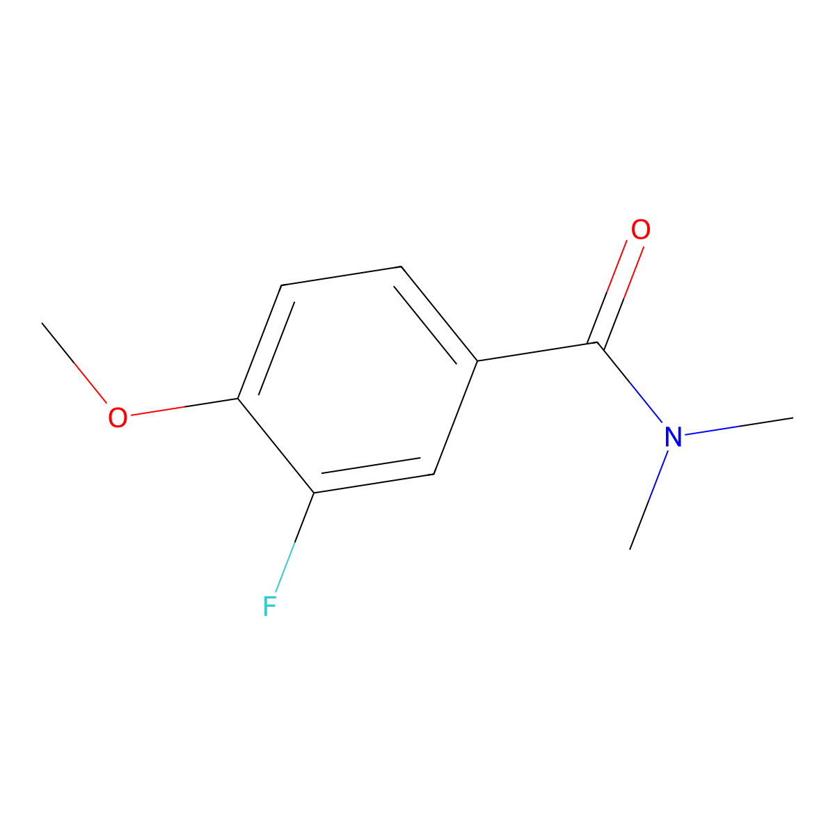 3-fluoro-4-methoxy-N,N-dimethylbenzamide molecular structure, CAS 1340238-99-4