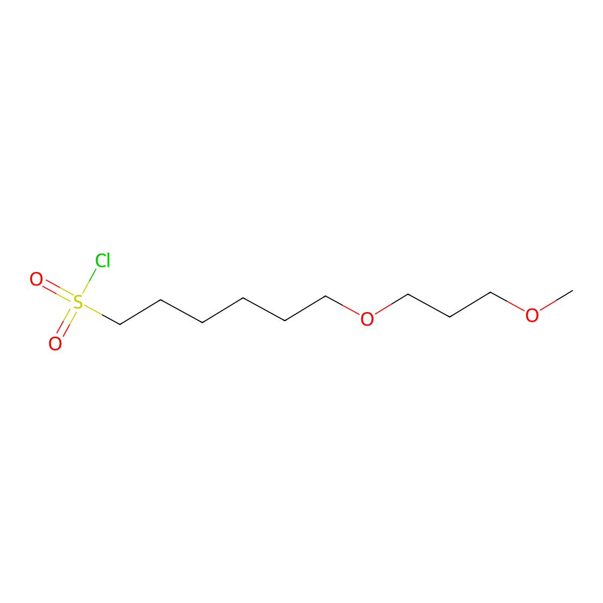 6-(3-Methoxypropoxy)hexane-1-sulfonyl chloride molecular structure, CAS 1340239-87-3