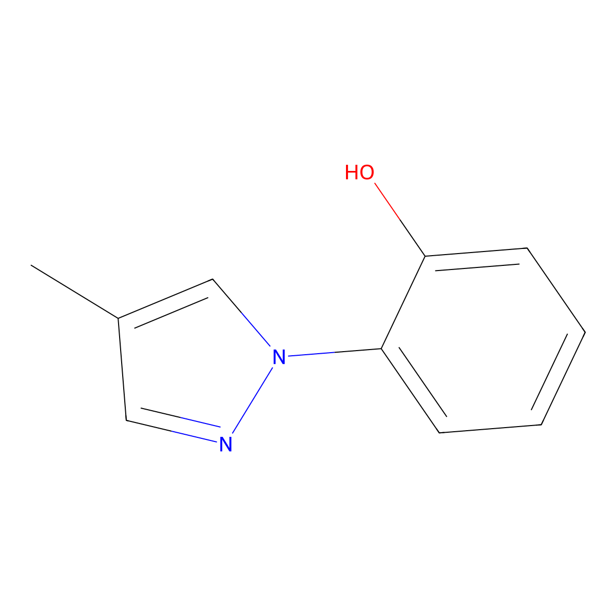 2-(4-methyl-1H-pyrazol-1-yl)phenol molecular structure, CAS 1340241-07-7