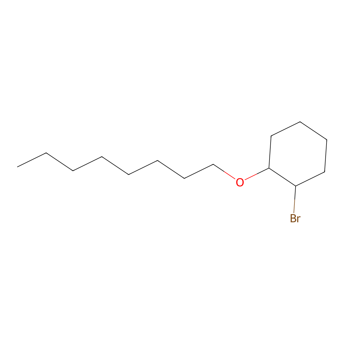 1-Bromo-2-(octyloxy)cyclohexane molecular structure, CAS 1340244-47-4