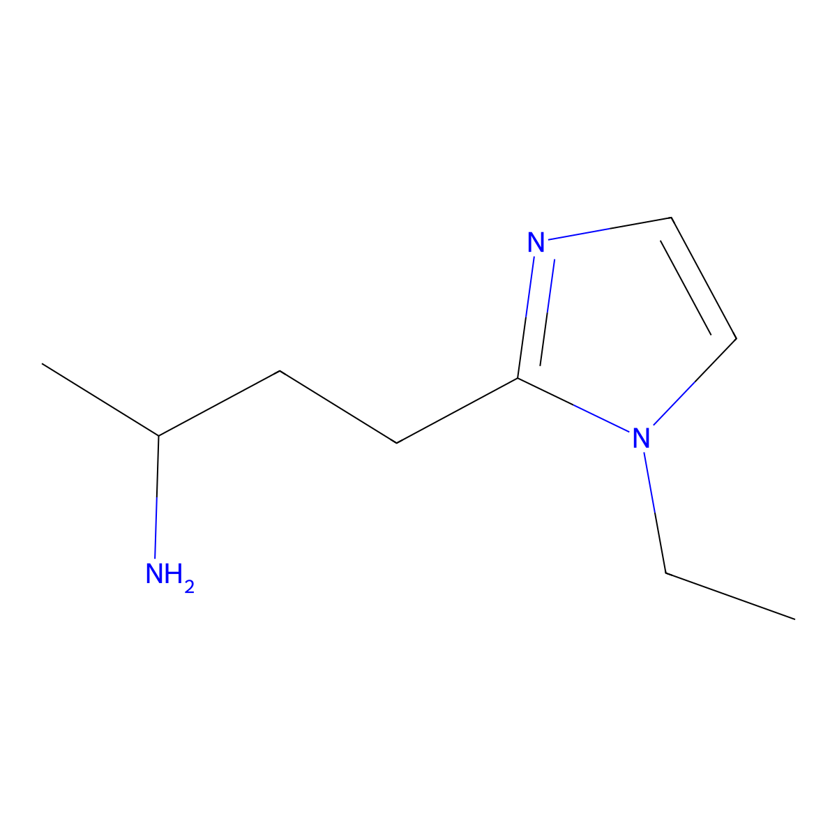 4-(1-Ethyl-1h-imidazol-2-yl)butan-2-amine molecular structure, CAS 1340245-95-5