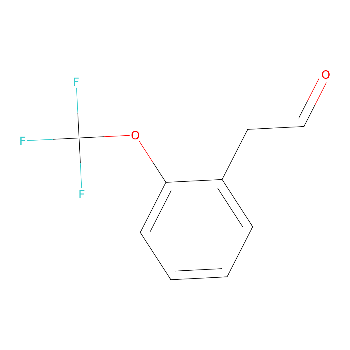 2-[2-(Trifluoromethoxy)phenyl]acetaldehyde molecular structure, CAS 1340250-44-3