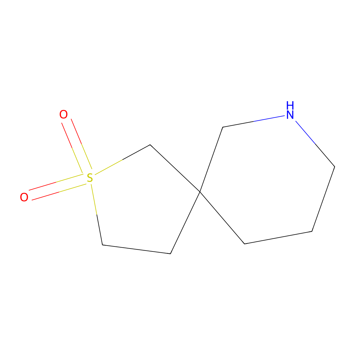 2-Thia-7-azaspiro[4.5]decane 2,2-dioxide molecular structure, CAS 1340252-55-2