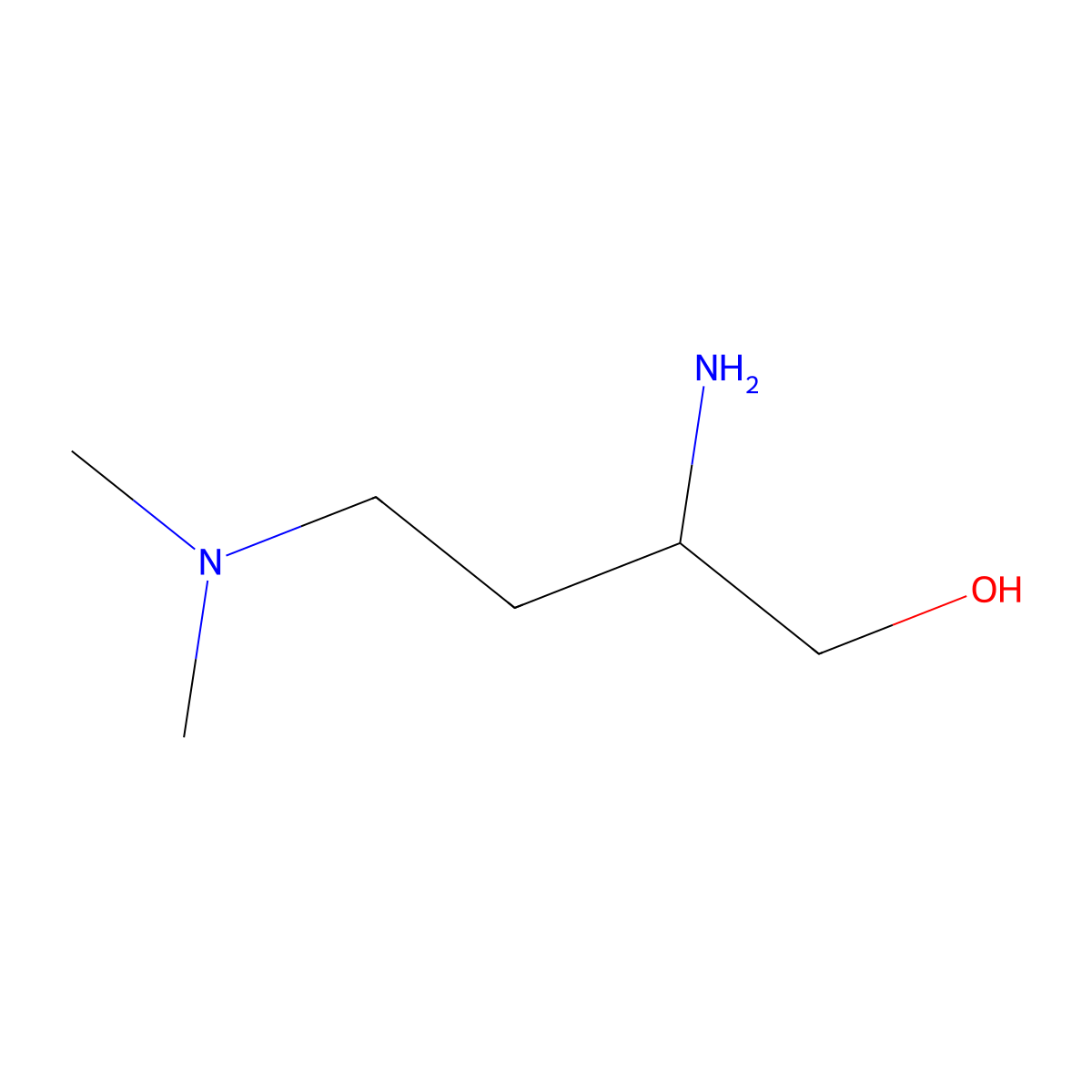 2-Amino-4-(dimethylamino)butan-1-ol molecular structure, CAS 1340253-11-3