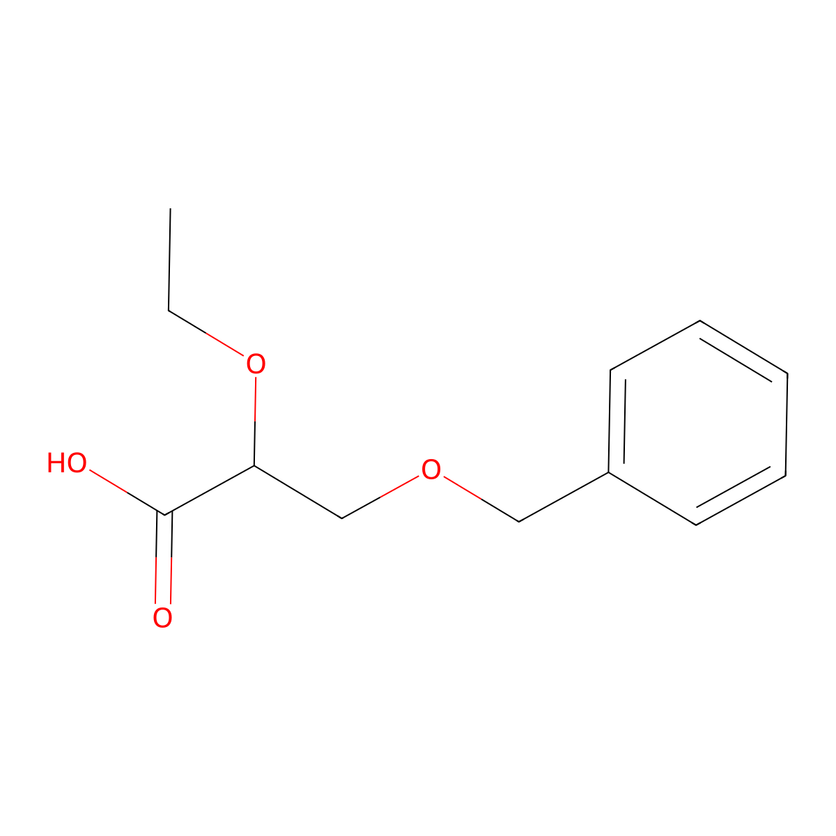 3-(Benzyloxy)-2-ethoxypropanoic acid molecular structure, CAS 1340259-22-4